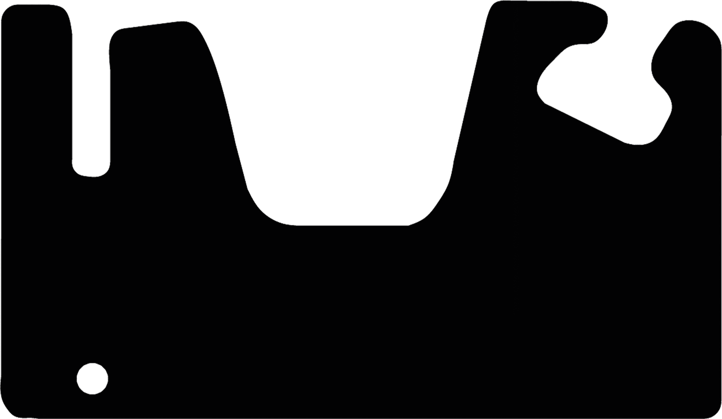 Fußmatte Velours schwarz, für Wacker Neuson Kettenbagger ET 35, EZ 36; Bj. 18 – 20