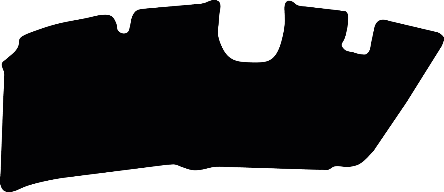 Fußmatte Gummi schwarz, für Claas Mähdrescher Trion, ab Bj. 21