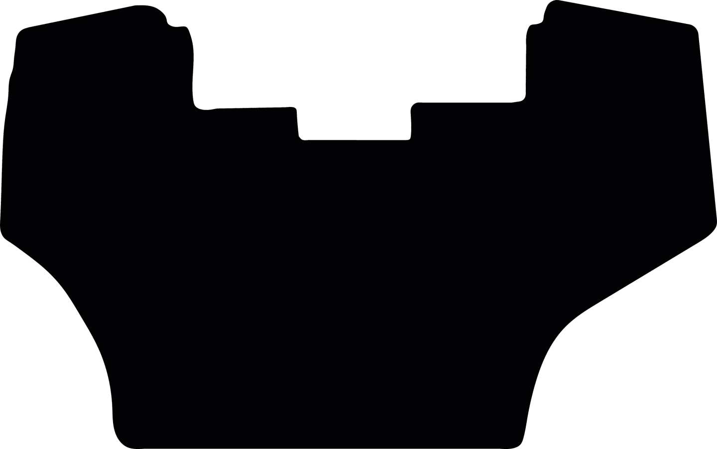 Fußmatte Velours schwarz, für Kioti Traktor PX 1153 Power Shuttle