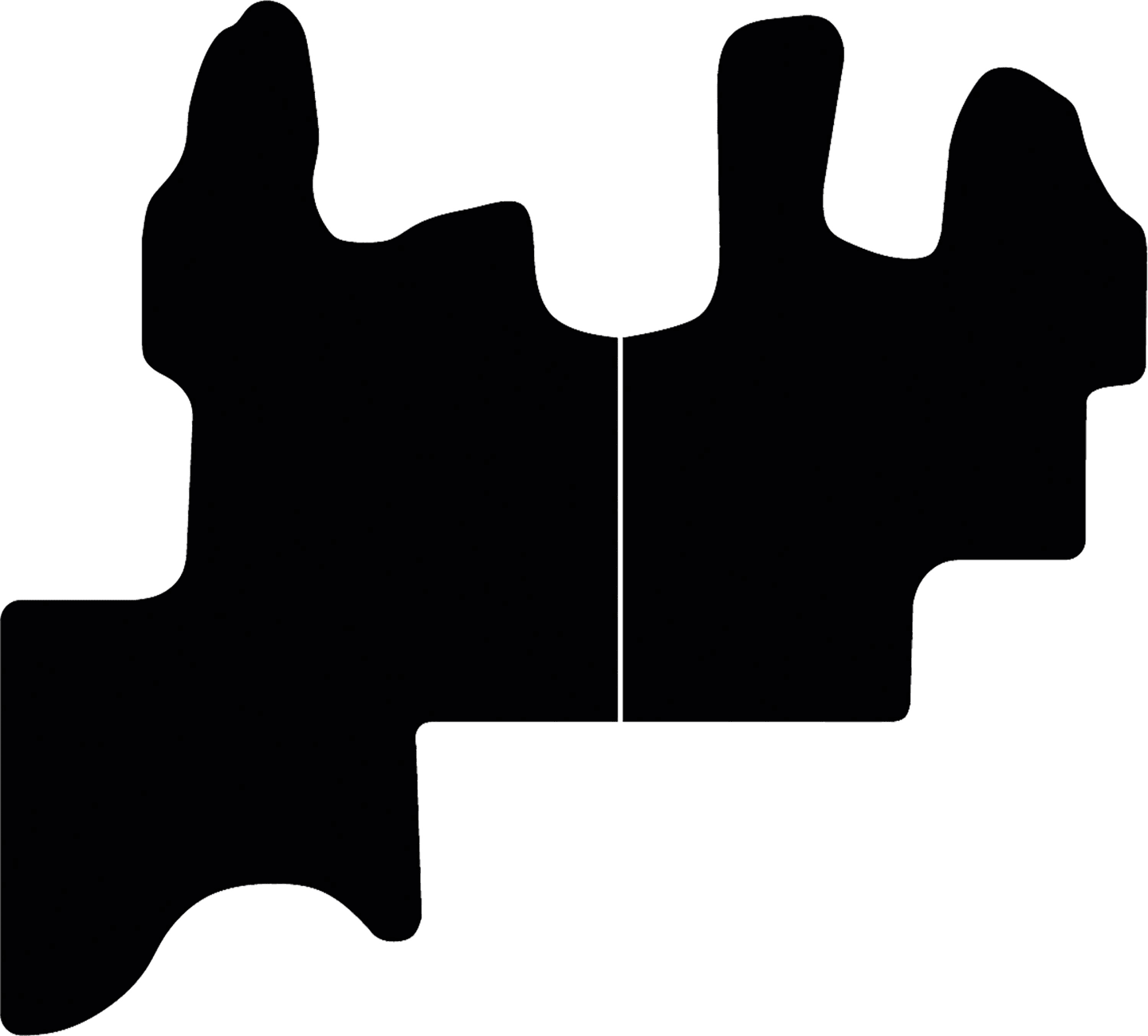 Fußmatte Gummi schwarz, für Liebherr Radlader L 526, L 538, L 546, bis Bj. 20