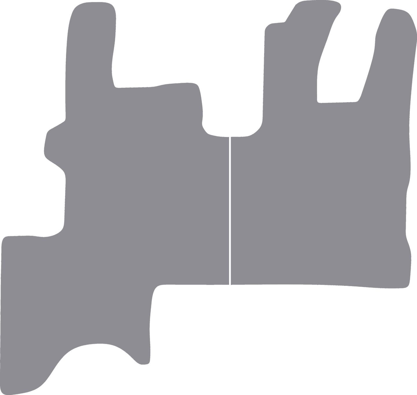Fußmatte Gummi schwarz, für Liebherr Radlader L 526, L 538, L 546, ab Bj. 21