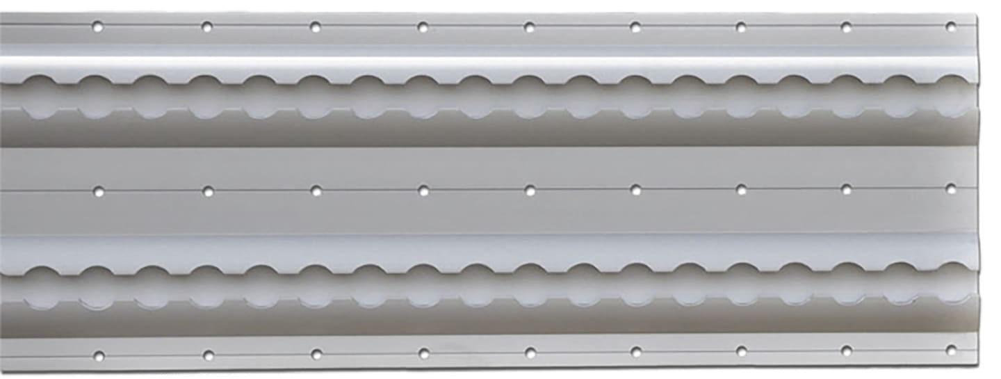 TRAILER POOL Airlineschiene 1.956 x 170 x 12 mm Aluminium halbrund, aufgesetzt, innen, 2-fach, 013 010 073