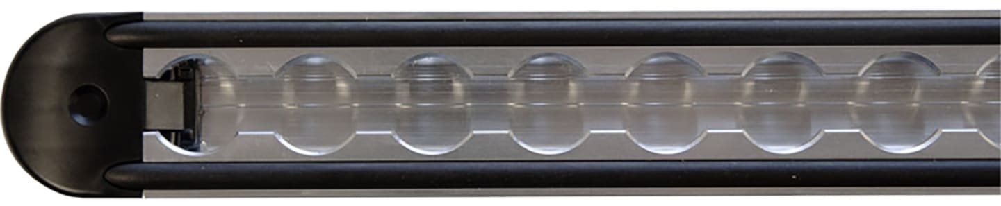 TRAILER POOL Airlineschiene 2.000 x 40 x 12,4 mm Aluminium quadratisch, aufgesetzt, innen, 1-fach, Rammschutz, Endkappen, 013 010 097