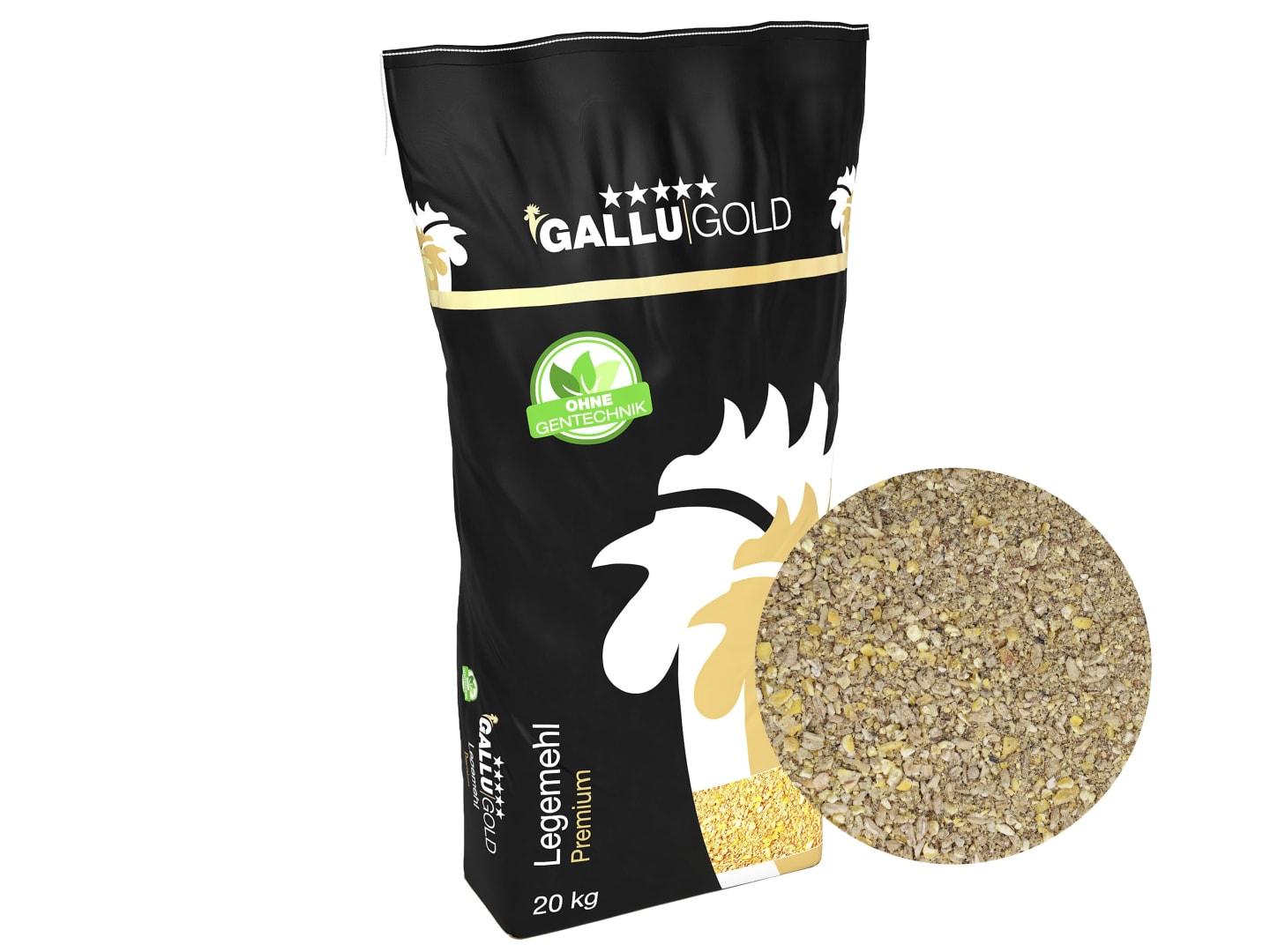 GALLUGOLD Legemehl Premium OG mehliges Ergänzungsfutter für Legehennen Mehl 20 kg Sack
