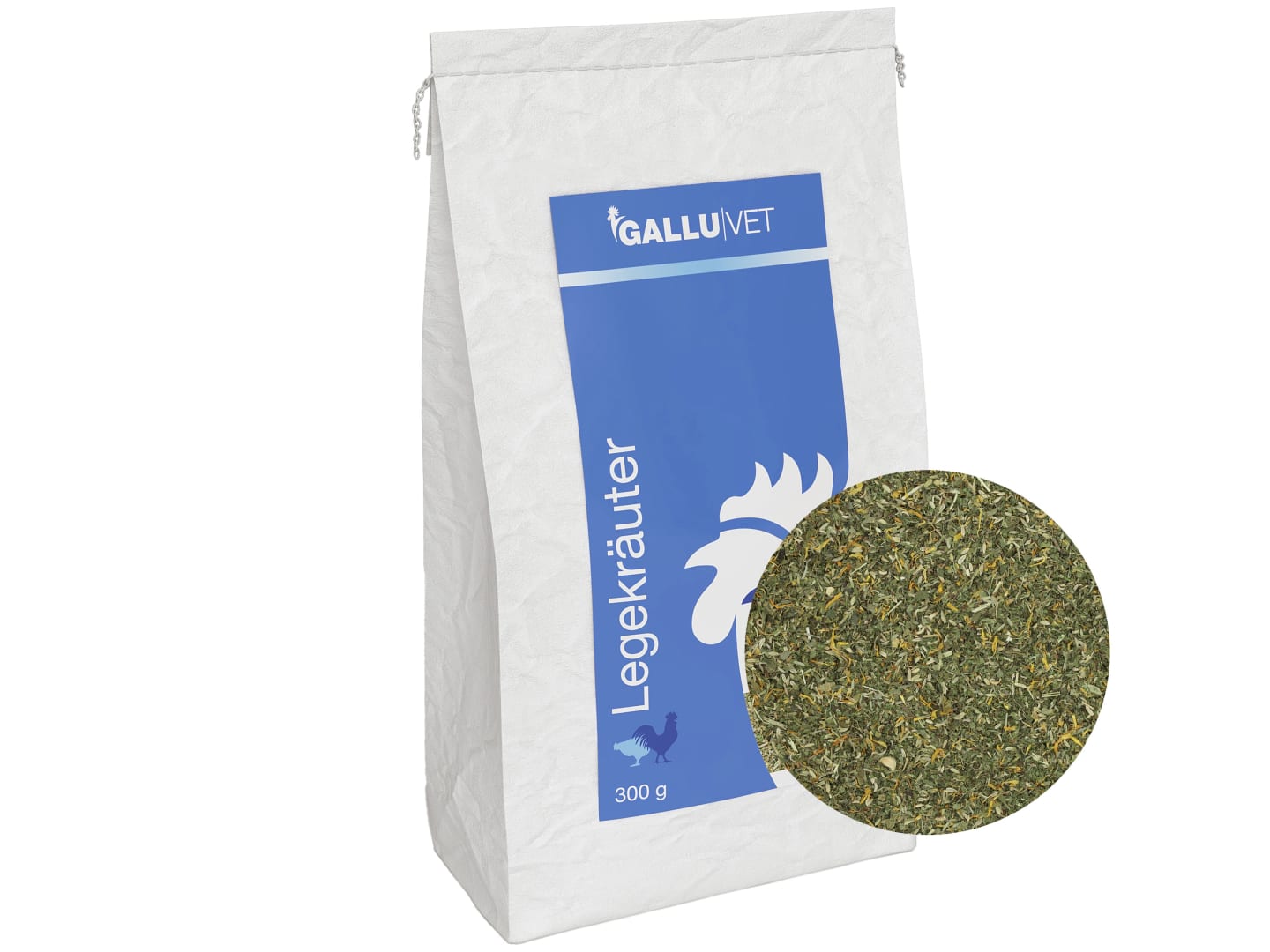 GALLUVET Legekräuter Kräuter für Hühner und Geflügel Faser 300 g Beutel