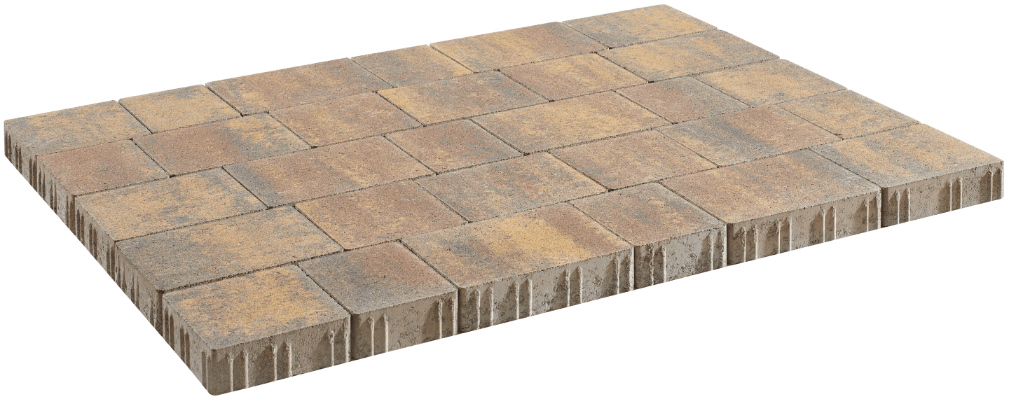 casafino Pflasterstein Eco Linear Bernstein-nuanciert, Läuferverband, 6 cm