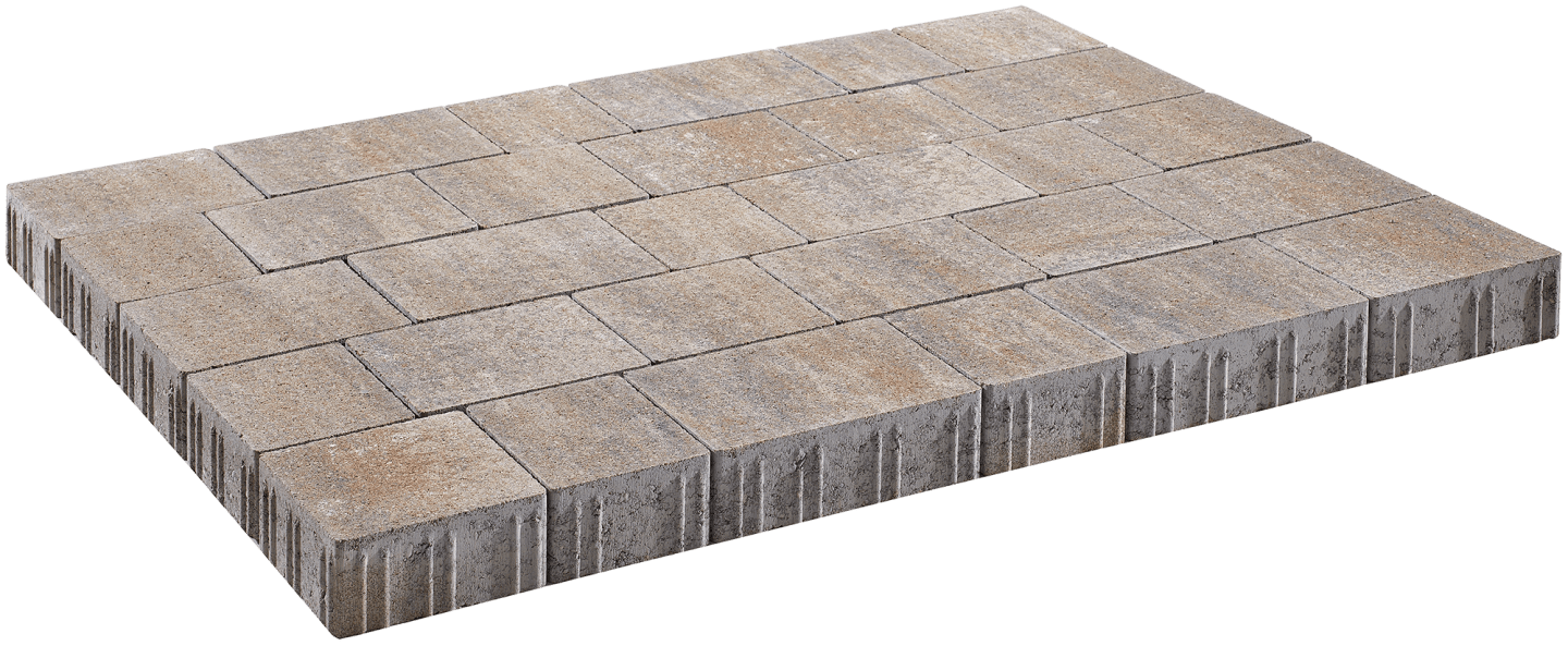 casafino Pflasterstein Eco Linear Kalkstein-nuanciert, Läuferverband, 6 cm