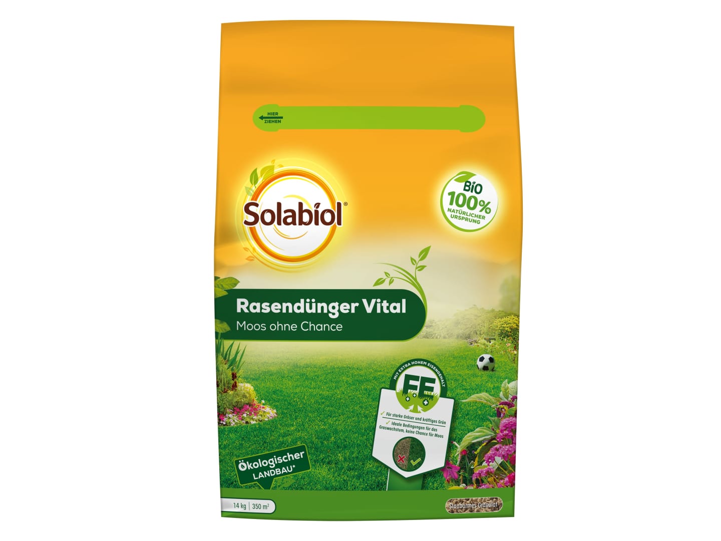 Solabiol Rasendünger Vital-Moos 14 kg Sack