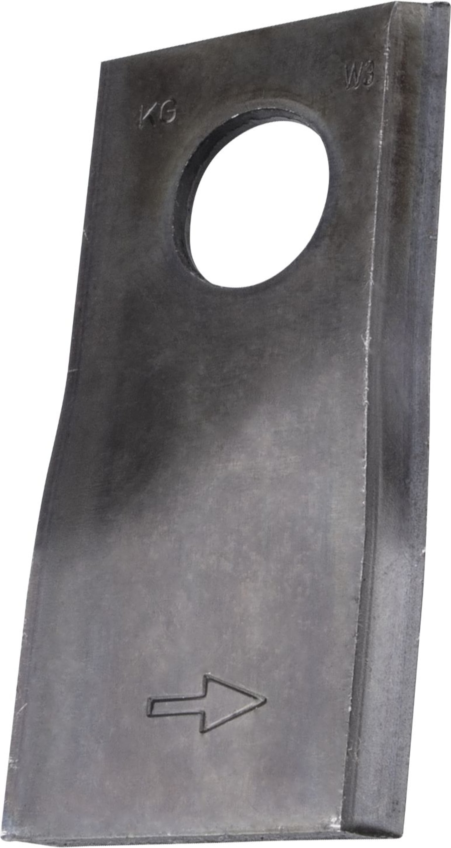 Kverneland Kreiselmäherklinge 105 x 48 x 4 mm, links, gedreht, für Mähwerk Deutz Fahr, Vicon, KT5514100001