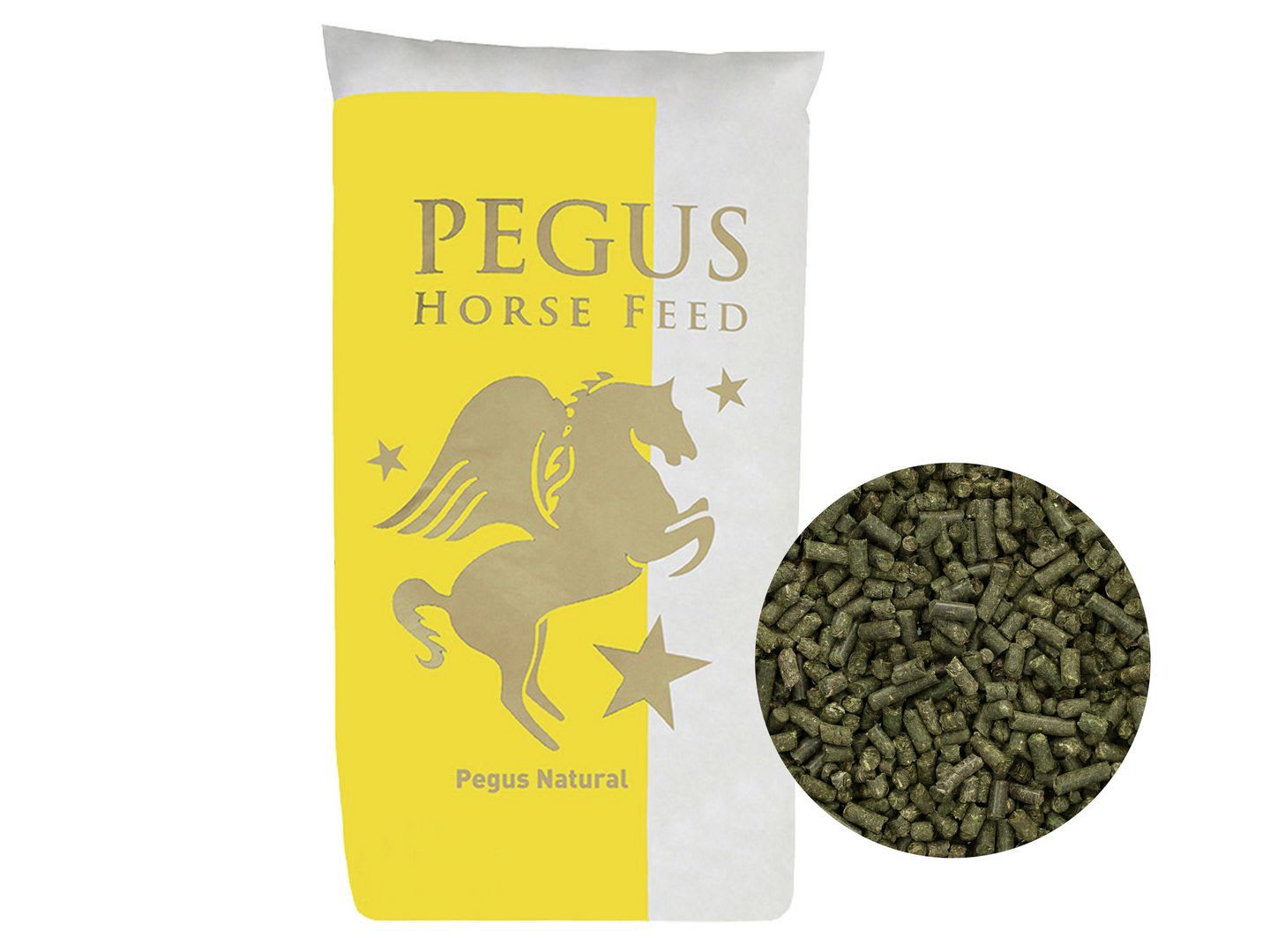 Pegus Natural Wiesencobs BIO Heuersatz in Bio-Qualität für Pferde zum Einweichen 25 kg Sack