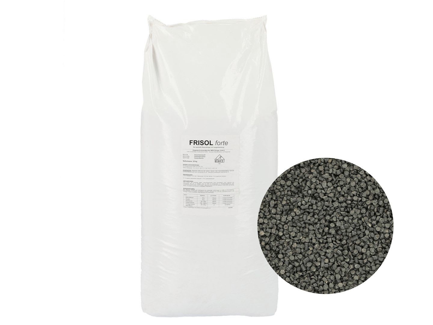 SW Düngesysteme FRISOL forte organischer NPK Langzeitdünger auf mikrobieller Basis 20 kg Sack Granulat