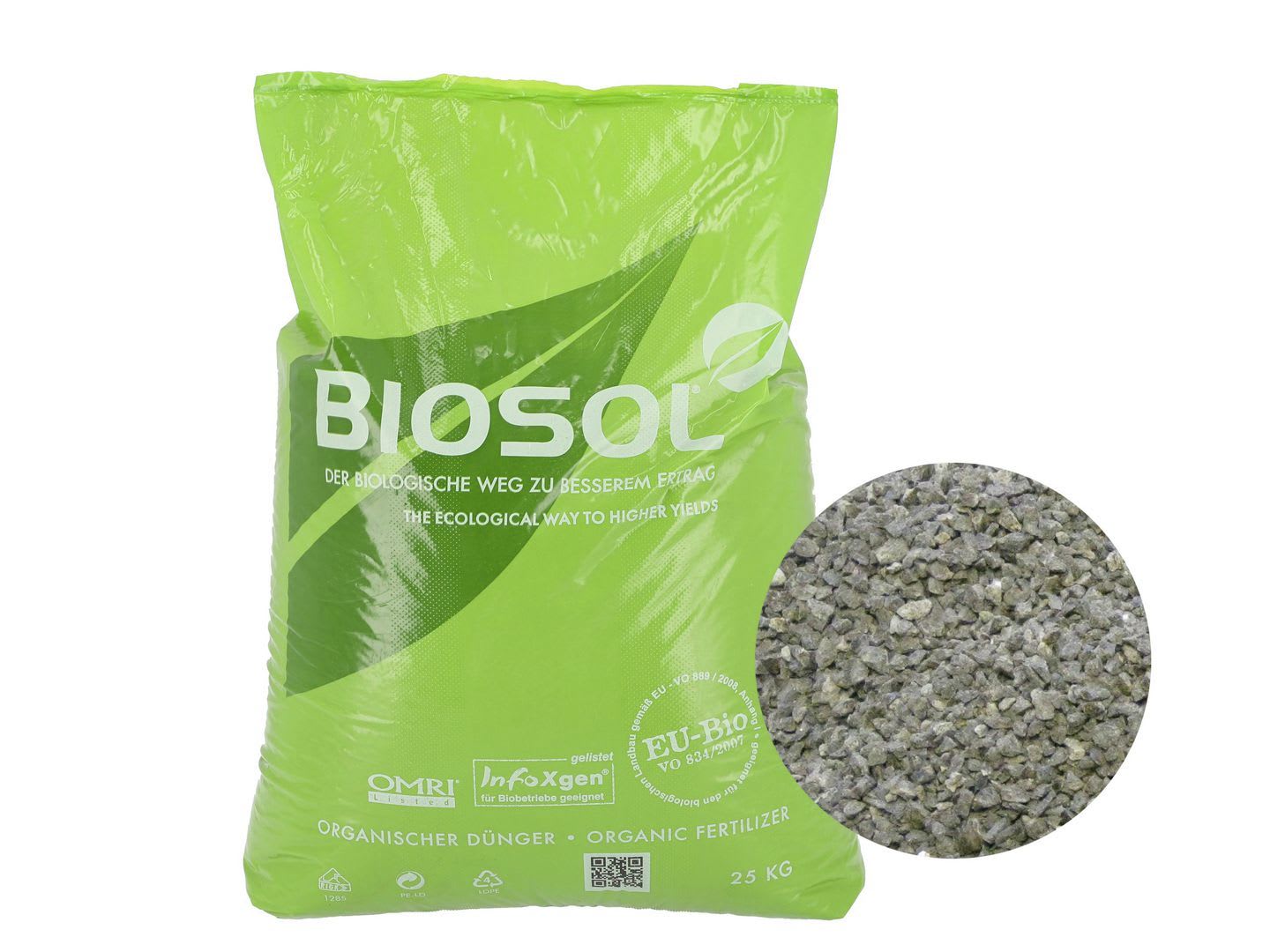 SW Düngesysteme BIOSOL granulierter, organischer NPK Langzeitdünger 25 kg Sack Granulat