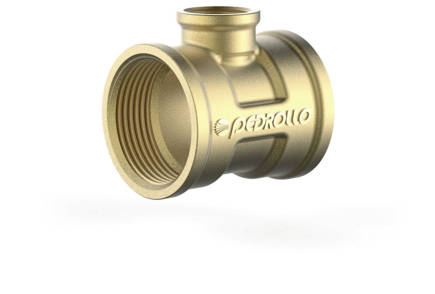 PEDROLLO® T-Stück für Ausgleichsbehälter "1SF" mit 2 x 1 1/4" IG und 1/2" IG-Abgang von Tauchpumpe, 500160001