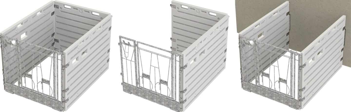 KERBL Kälberbox modular Liegefläche pro Bucht 160 x 115 cm