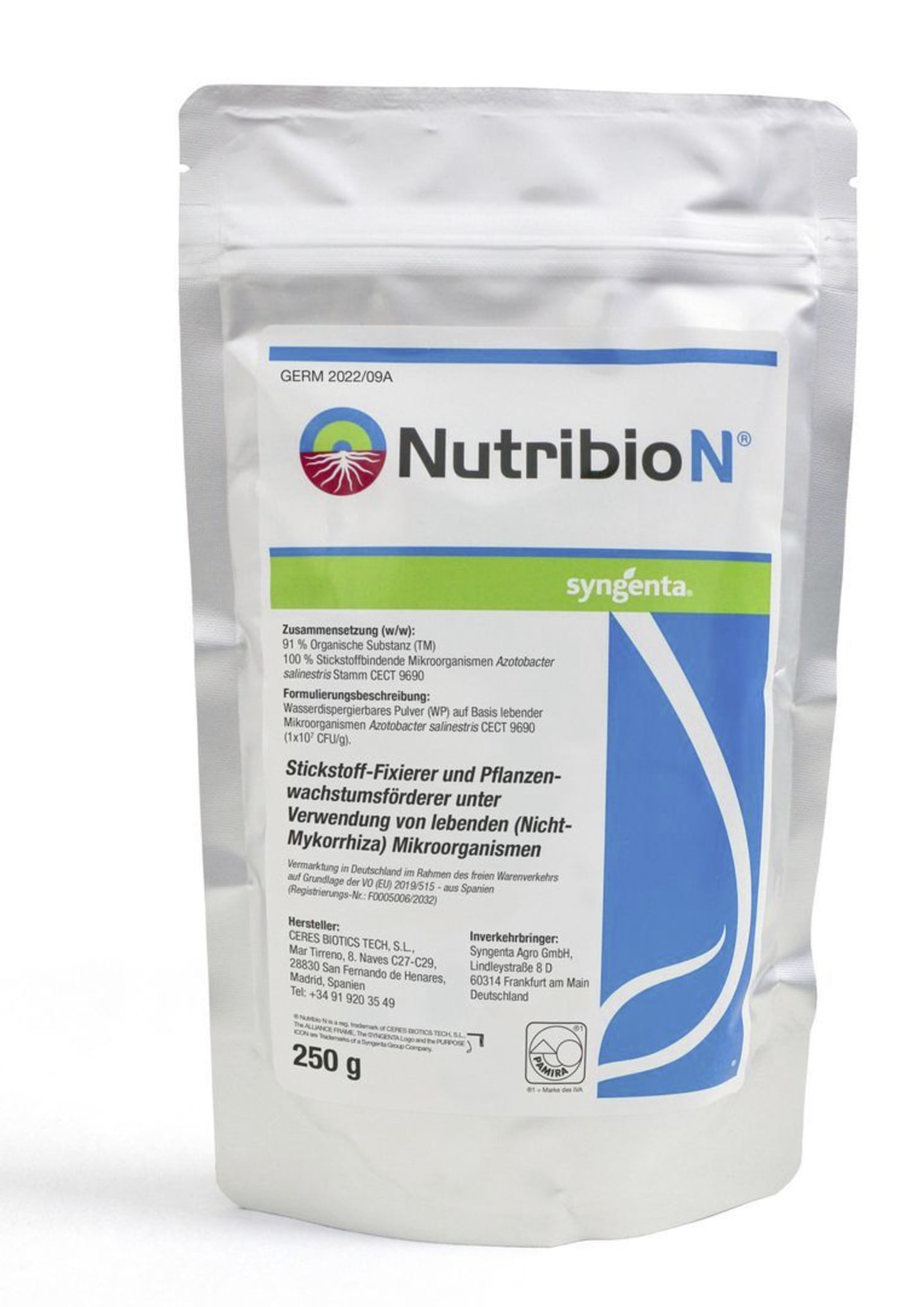Syngenta Nutribio N 250 g Beutel die natürliche Stickstoffquelle