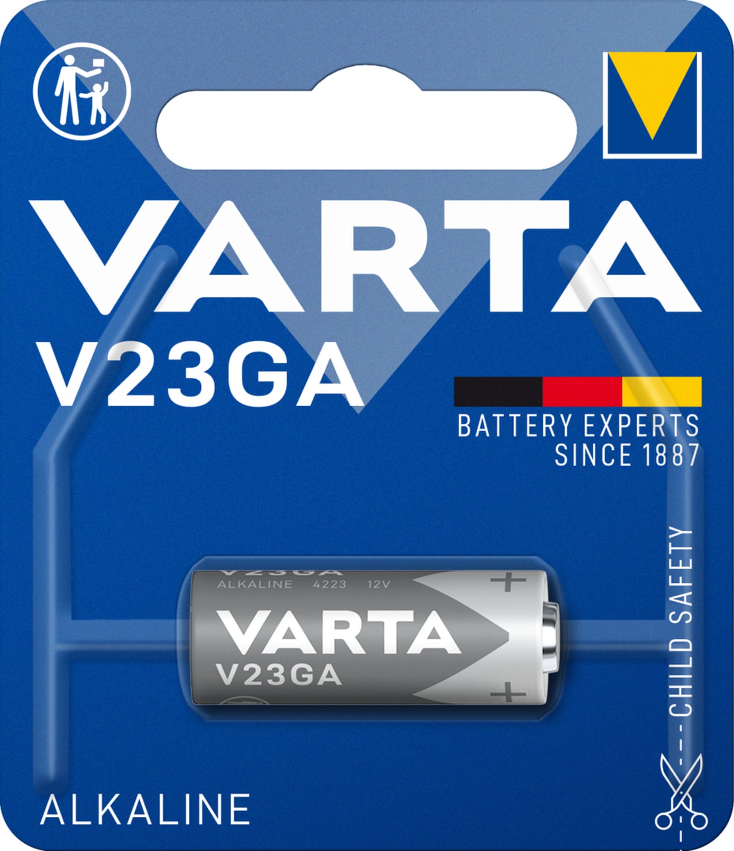VARTA Batterie Alkaline Special V23GA 12 V/50 mAh, 1 St. Blister,
