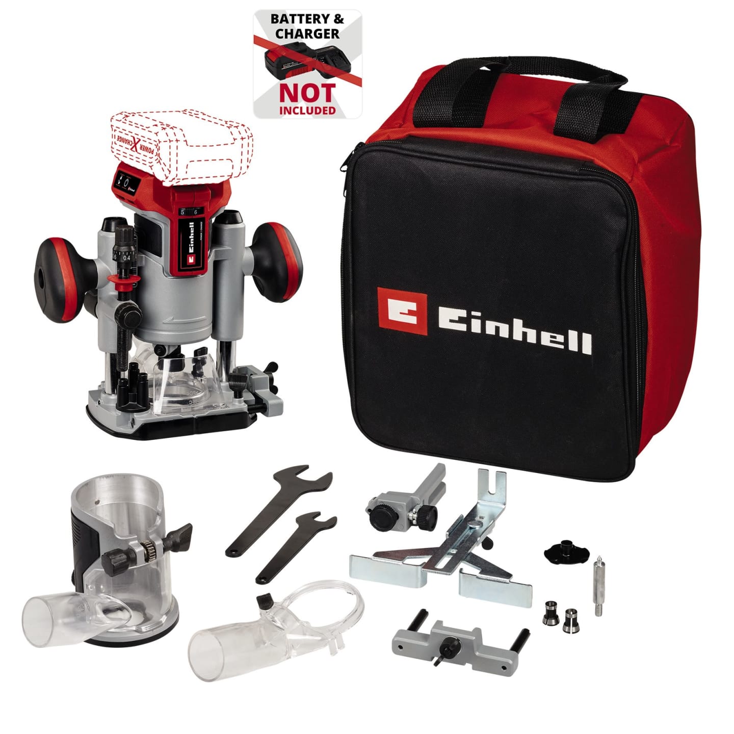 EINHELL Professional Akku-Oberfräse /-Kantenfräse TP-RO 18 Set Li BL - Solo