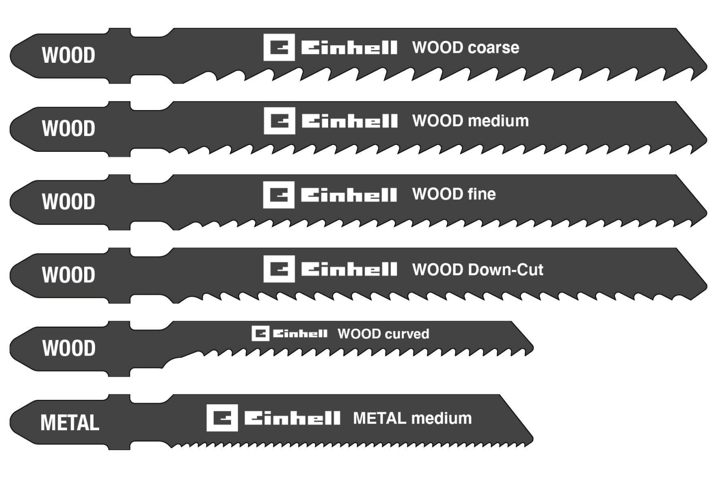 EINHELL Stichsägen-Zubehör Stich-Sägeblatt Box 10-tlg. T