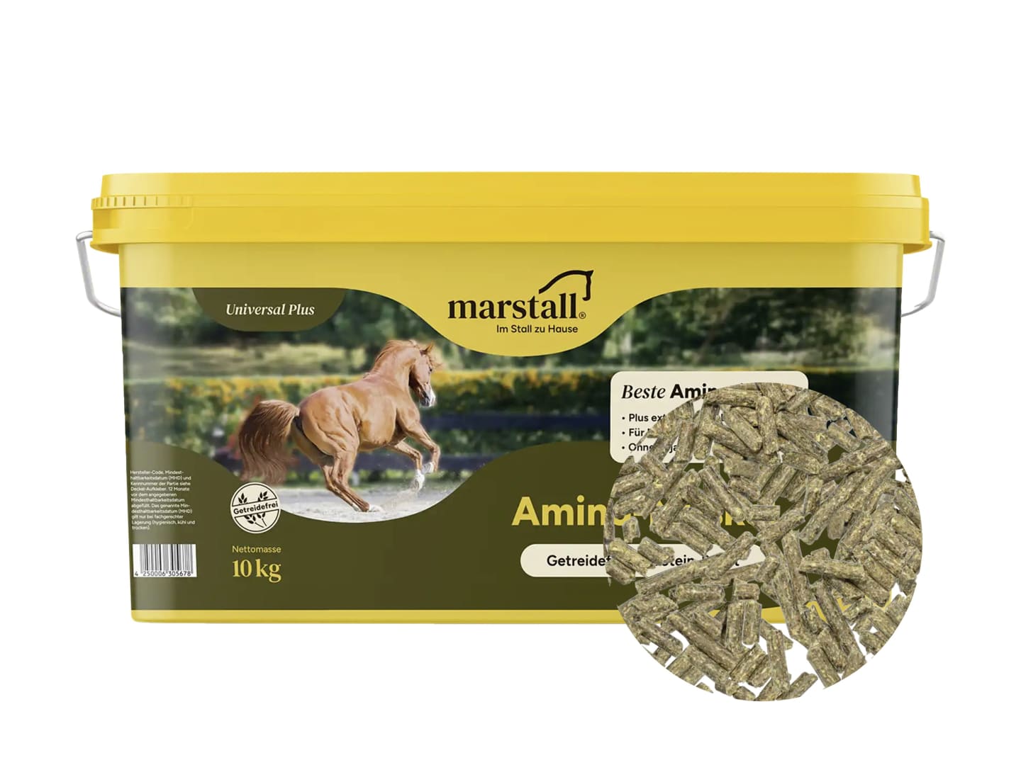 marstall® Amino-Muskel mit Nährstoffen für die Muskulatur von Pferden 10 kg Eimer