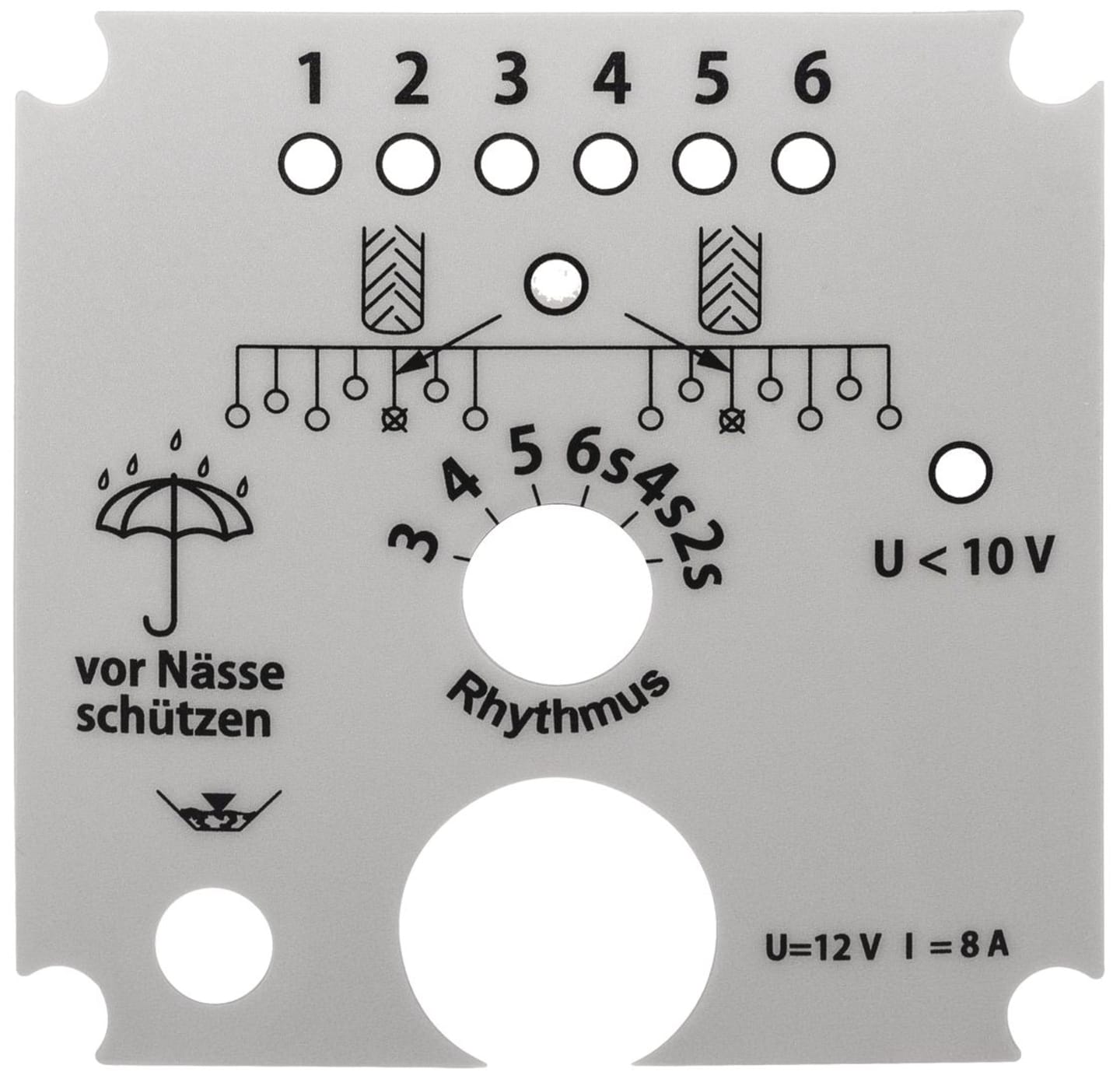 Aufkleber für Kverneland Accord Fahrgassenschaltung 6 s