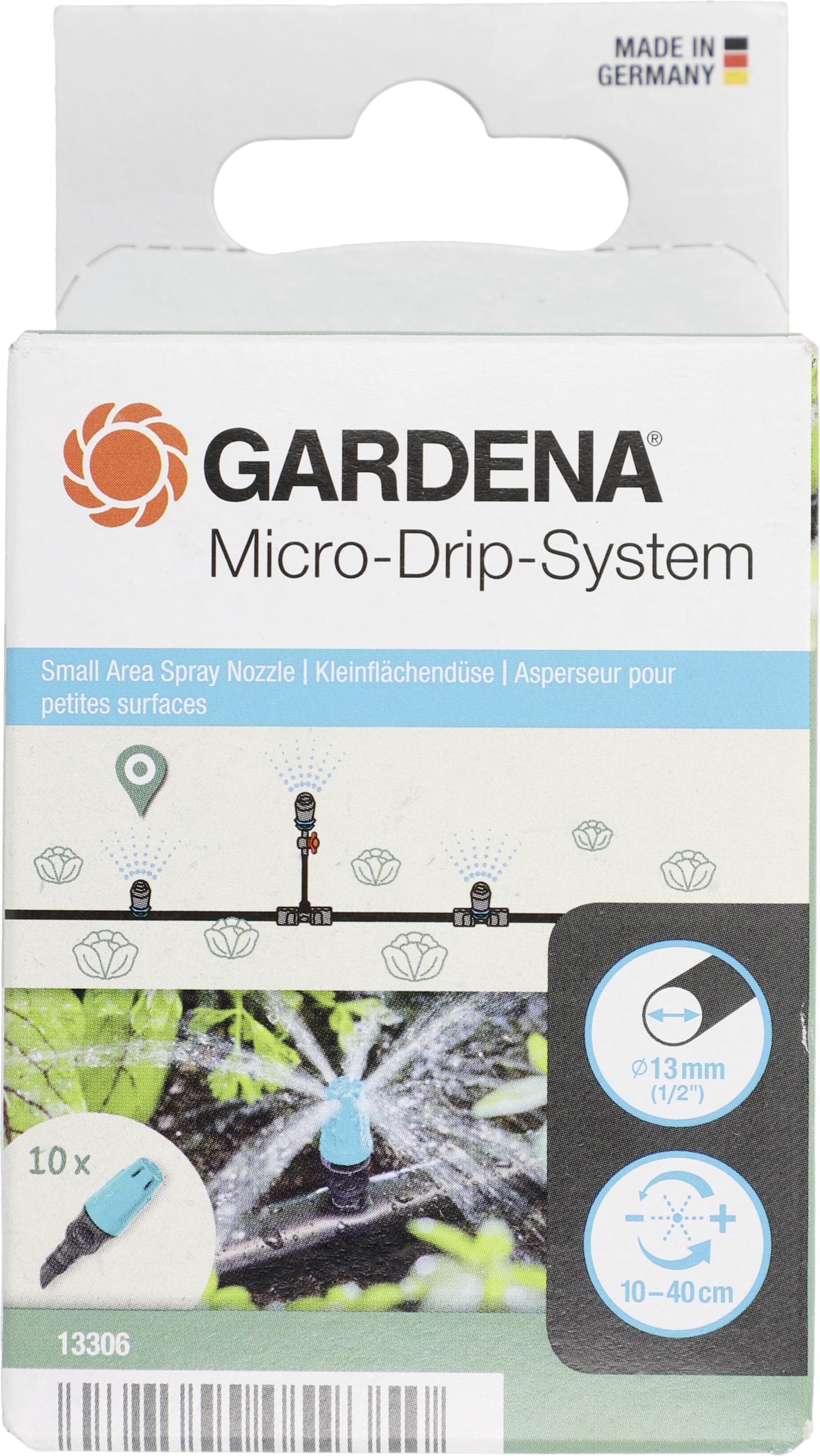 GARDENA Micro-Drip-System Endkleinflächendüse Höhe 12 mm, 13306-20