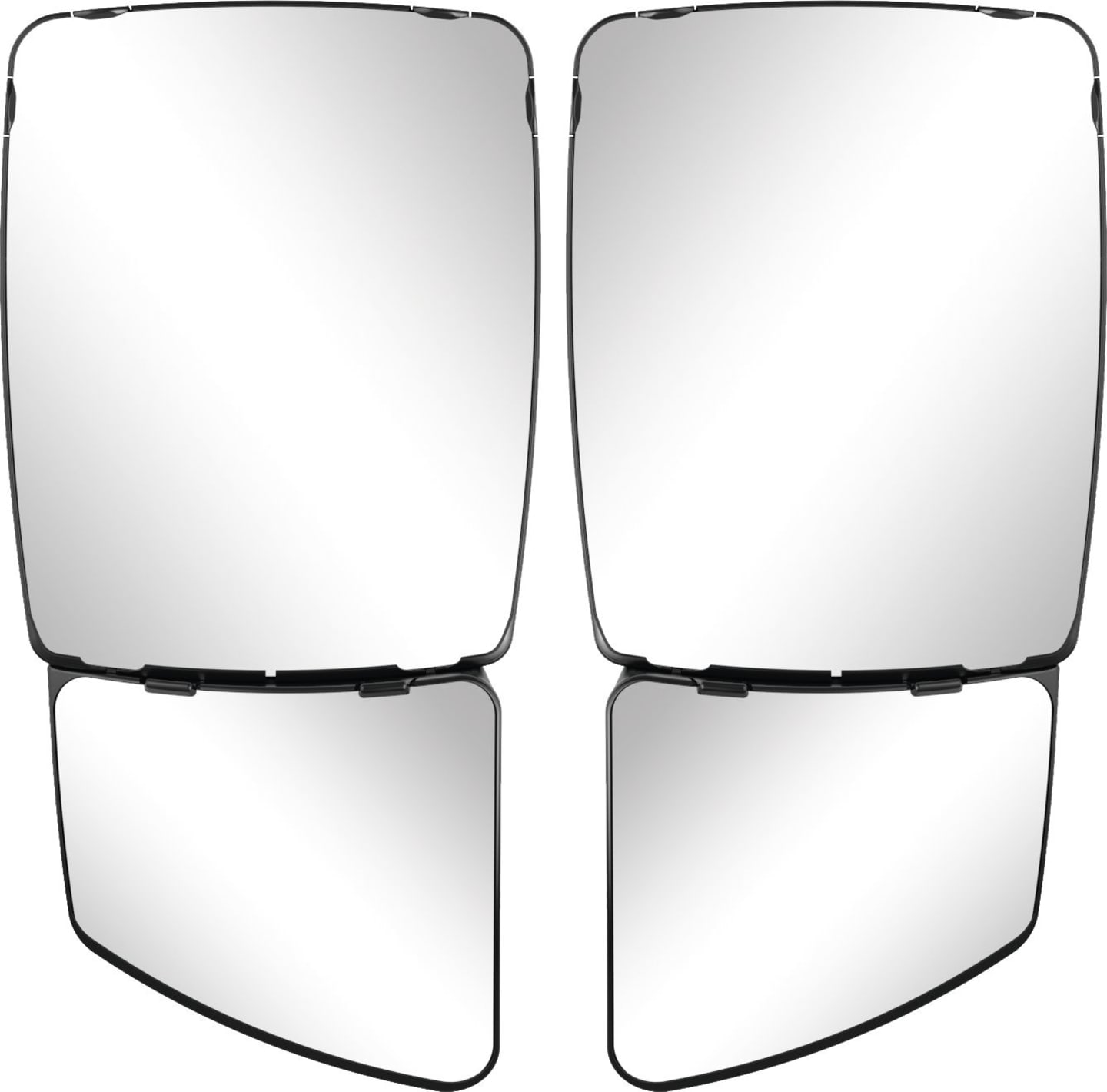 Mekra Außenspiegel "1009" links/rechts, 232 x 465 x 143 mm, unbeheizt, mit extra großem Nahbereichsspiegel