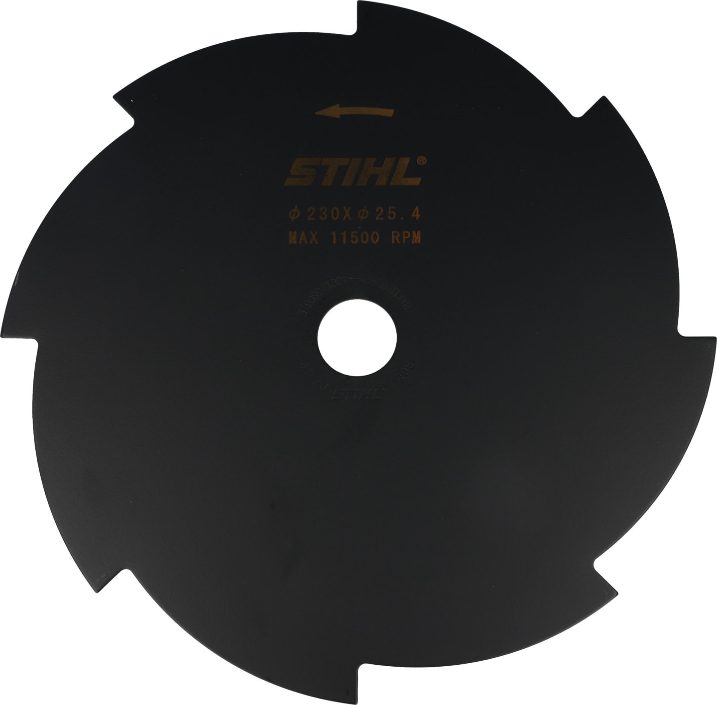 STIHL Grasschneideblatt 230 mm mit 8 Zähnen, für Motorsense FR 410, FR 460, FS 70, 89, 91, 94, 111, 131, 240, FSA 90, 130, 131, 135, 4001 713 3803