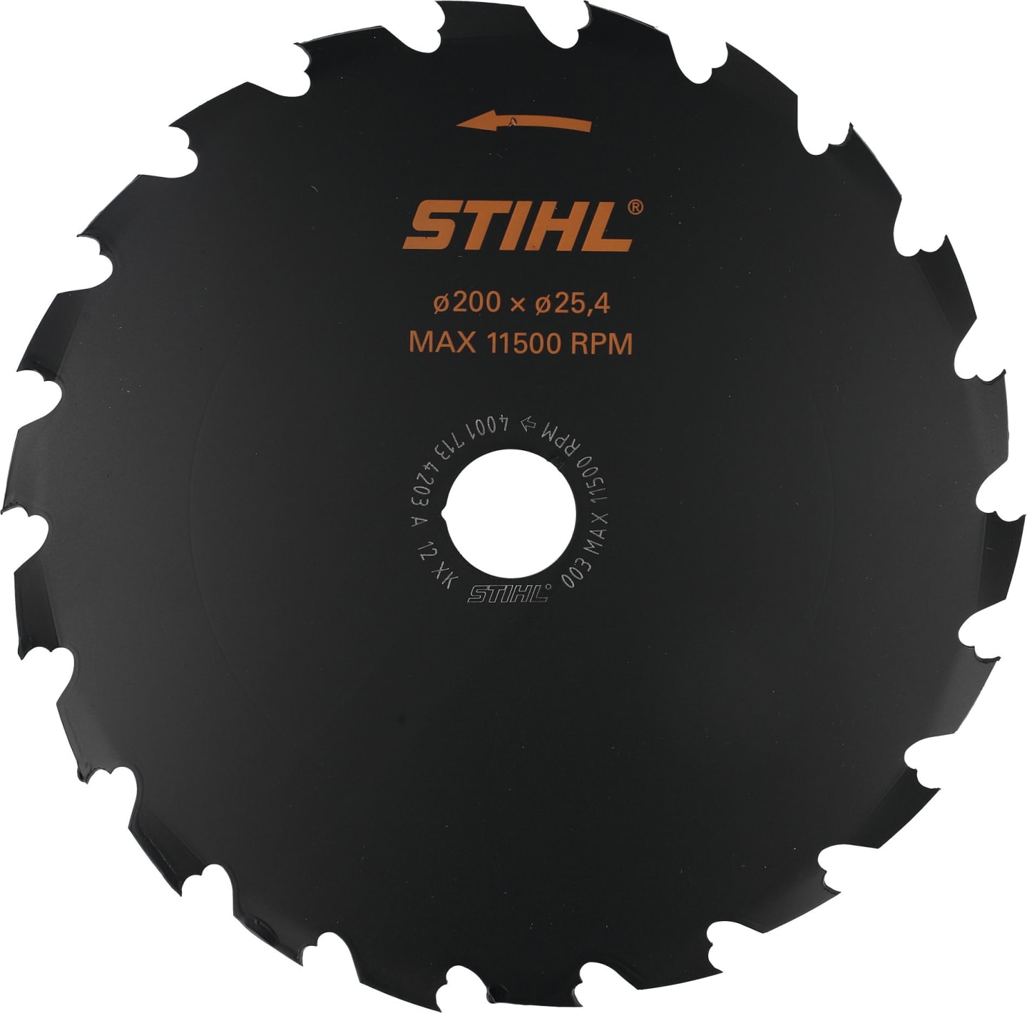 STIHL Sägeblatt "WoodCut" 200 mm Bohrung 25,4 mm, High-Performance, für Motorsens FS 80, 90, 100, FSA 100, 4001 713 4203