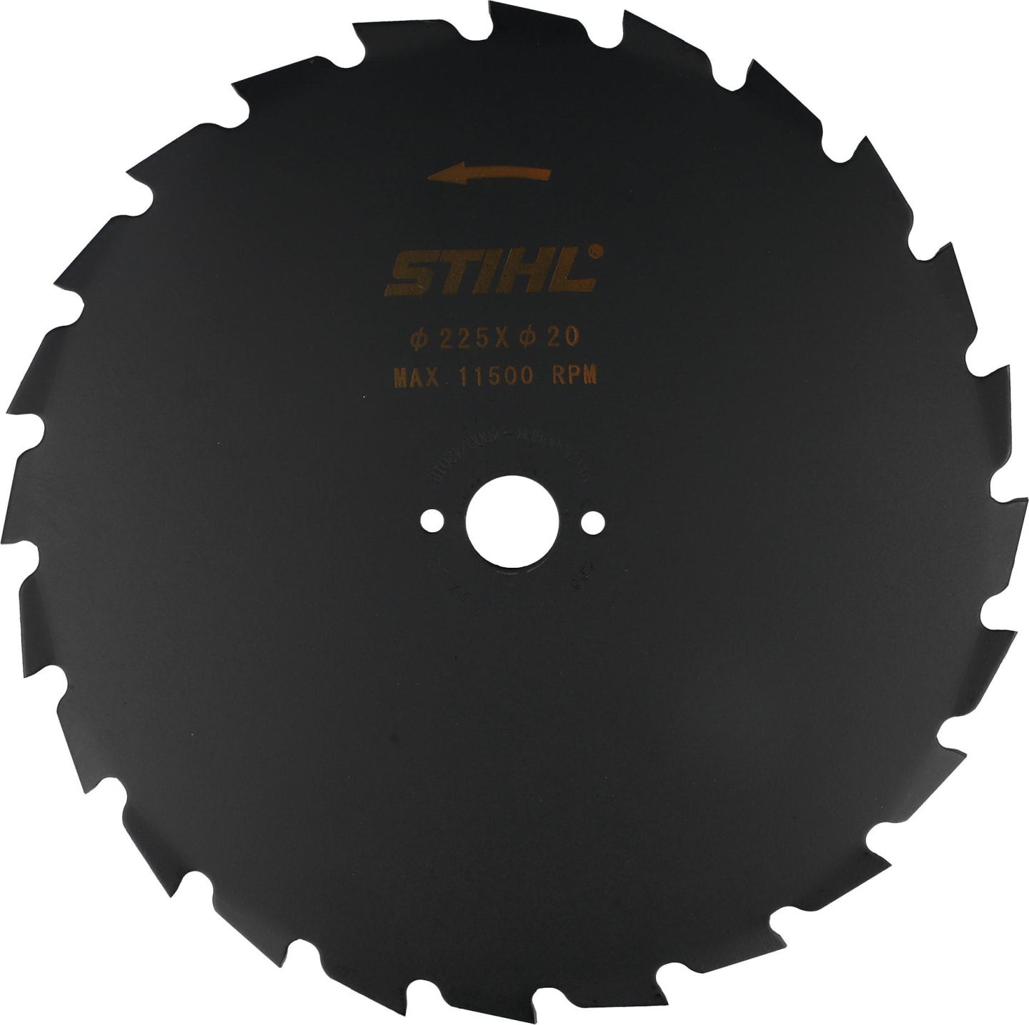 STIHL Sägeblatt "WoodCut" 225 mm Bohrung 20 mm, Standard, für Motorsense FS 200, 300, 400, 500, 4000 713 4201