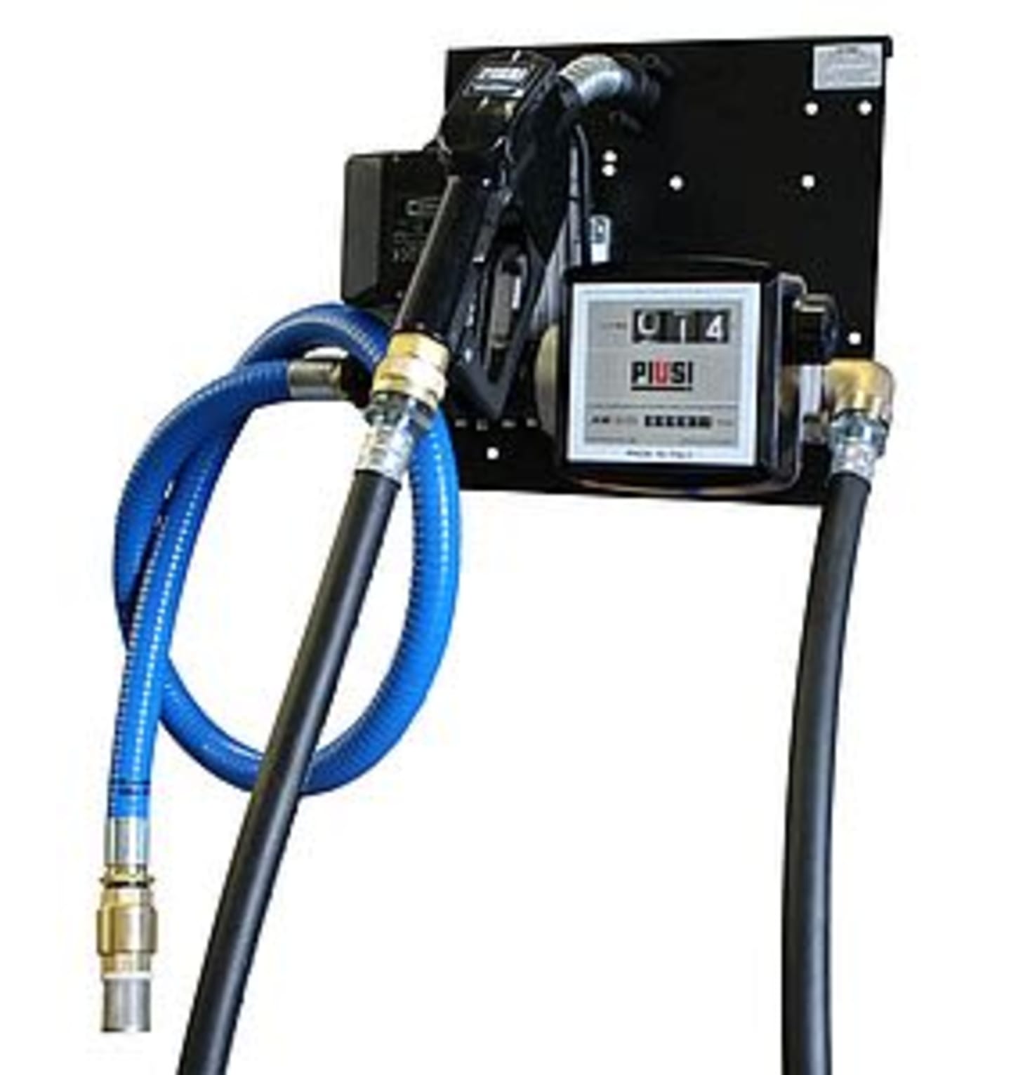 ZUWA Betankungsset E 56-BS/Z, Zählwerk K33, 230 V für Diesel/Biodiesel, auf Platte, mit Saugschlauch 120713BW