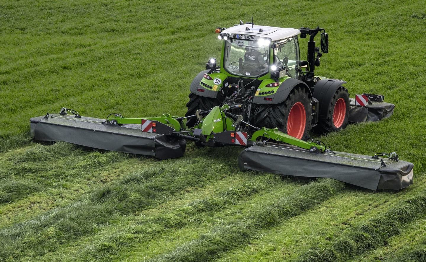 Fendt Scheibenmähwerk "Slicer" Dreipunktanbau Heck, Mähkombination