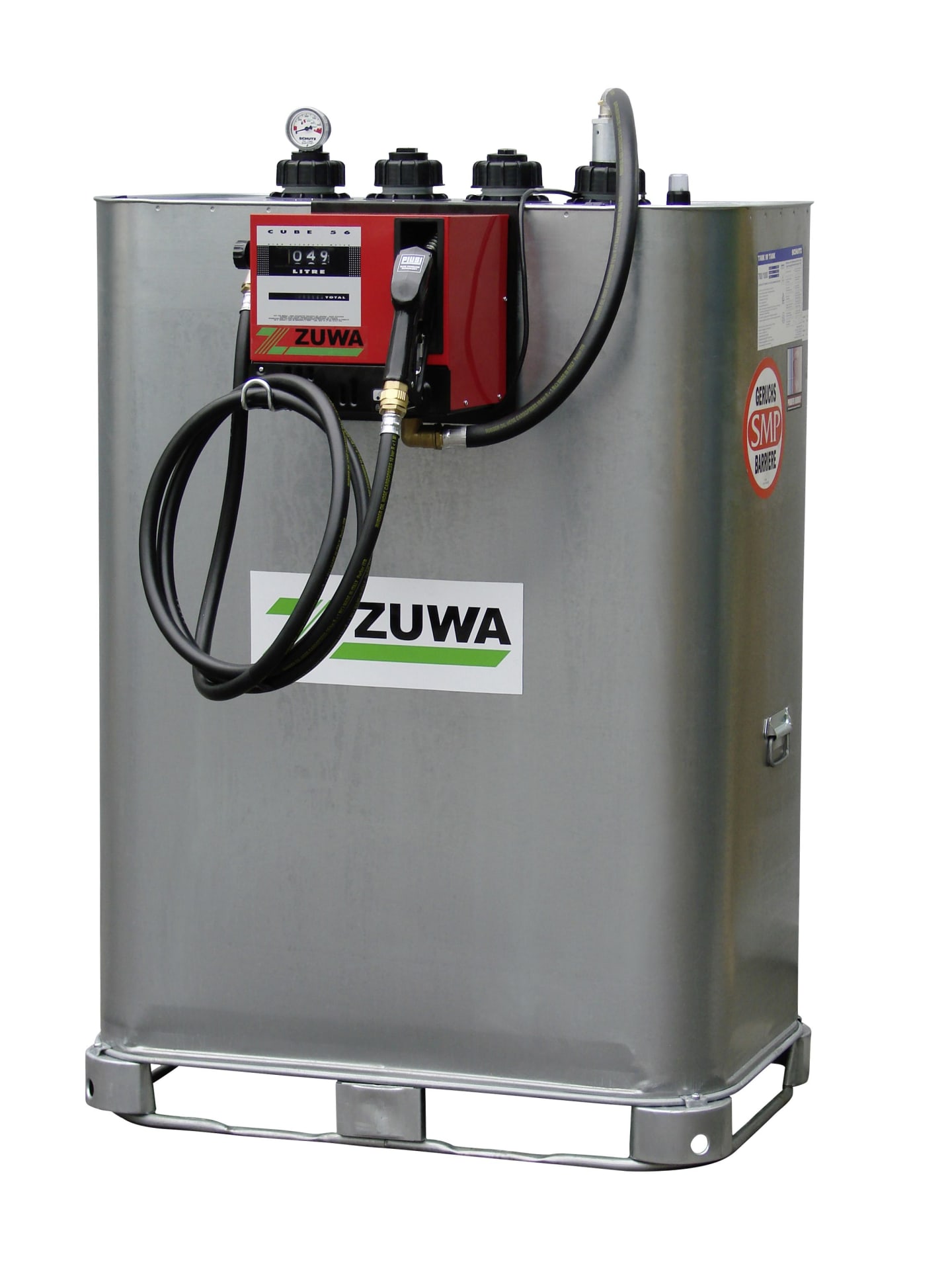 ZUWA Kleintankanlage 990 Liter, Pumpe Panther 56, 230 V, 56 l/m, für Diesel