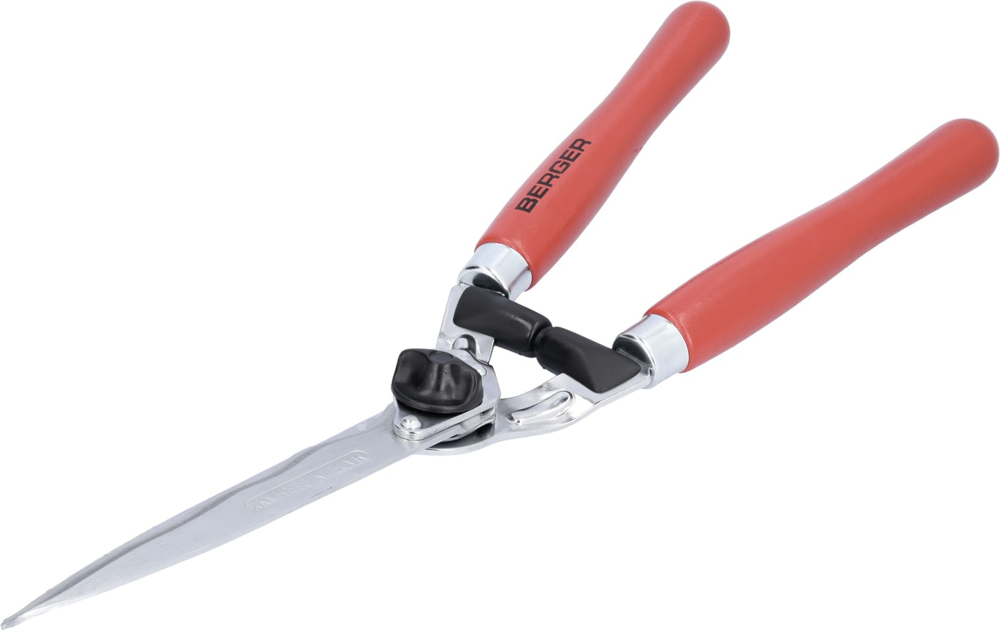 Berger Heckenschere "Komfort" Griff Buchenholz, rot, mit Wellenschliff, 4590