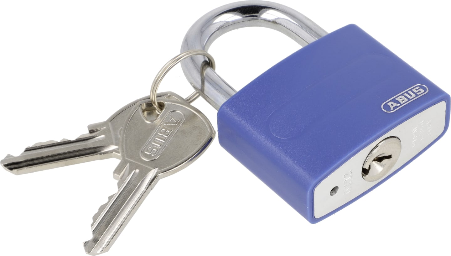 ABUS Vorhangschloss T65AL/40 color Spindschloss, Aluminiumschloss, ABUS-Sicherheitslevel 5