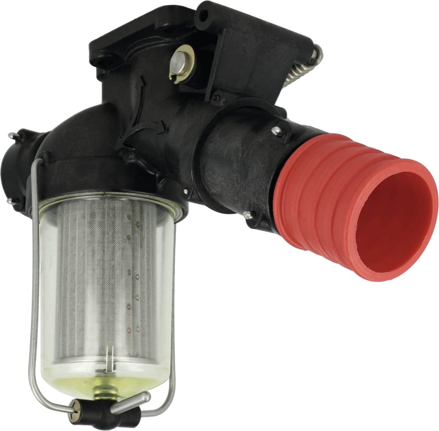 Rau Filterhahn "S", Becher klar für Feldspritze Behälterleitung, RG00006244