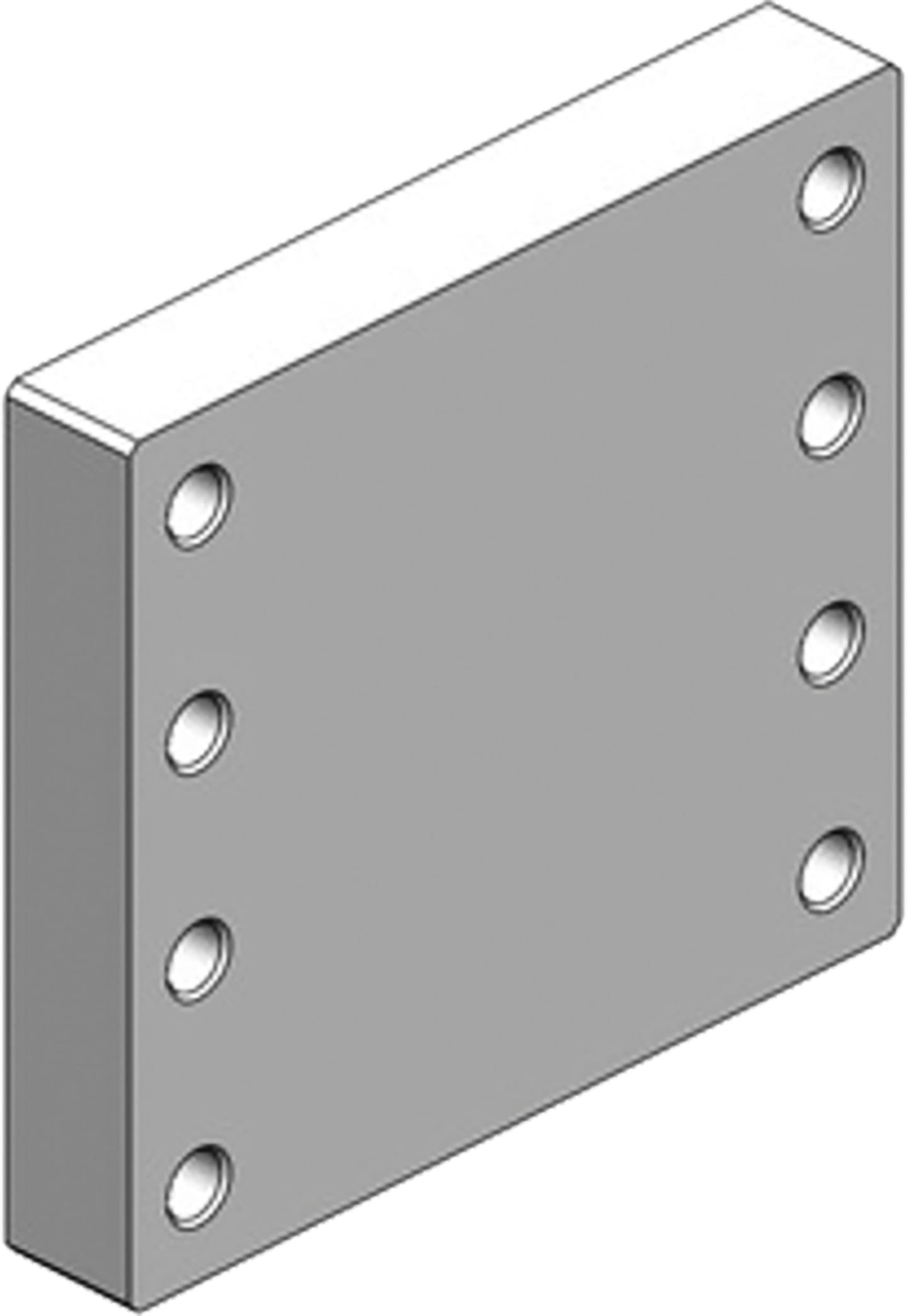 scharmüller Anschweißplatte M 20 IG, Lochbild B x H 180 x 205 mm, 00.645.28.0