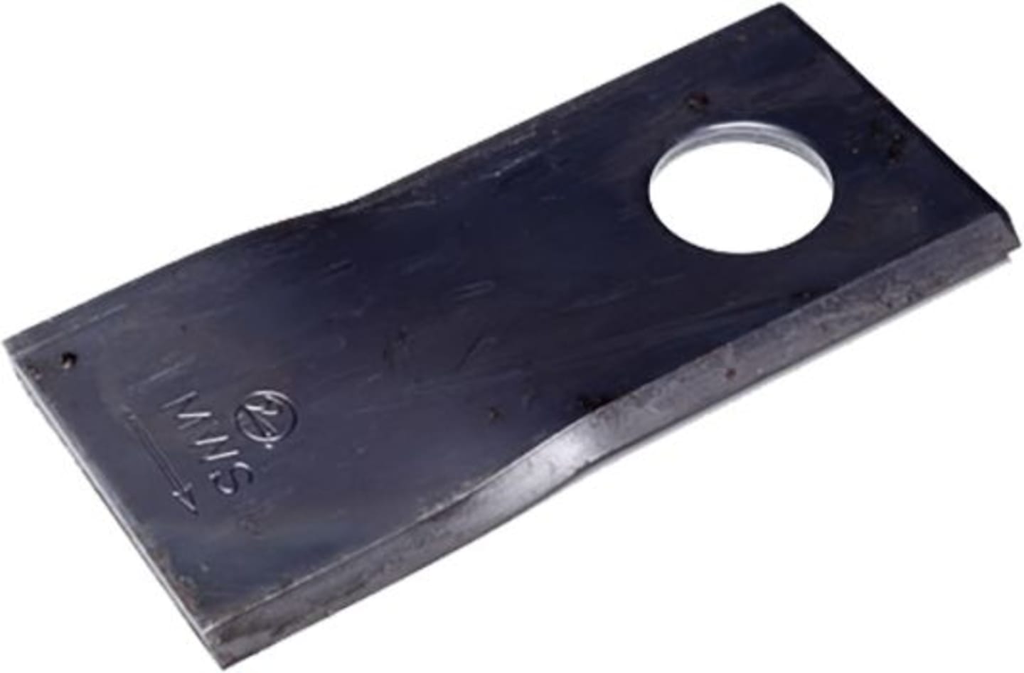 MWS Kreiselmäherklinge 106 x 47 x 3 mm links, gedreht, für Mähwerk Claas Unifarm CM 210 , 60-0106-35-01-7