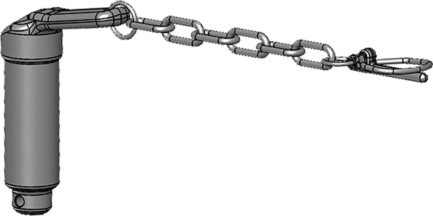 scharmüller Sicherungsbolzen 66 x 25 mm, für Niederhalter Zugmaul Traktor Fendt, 00.442.233.0