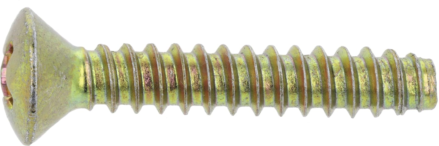 Fendt Blechschraube DIN 7983 4,2 x 25 mm, Stahl, verzinkt gelb (A3L), Linsensenkkopf, X496308901000