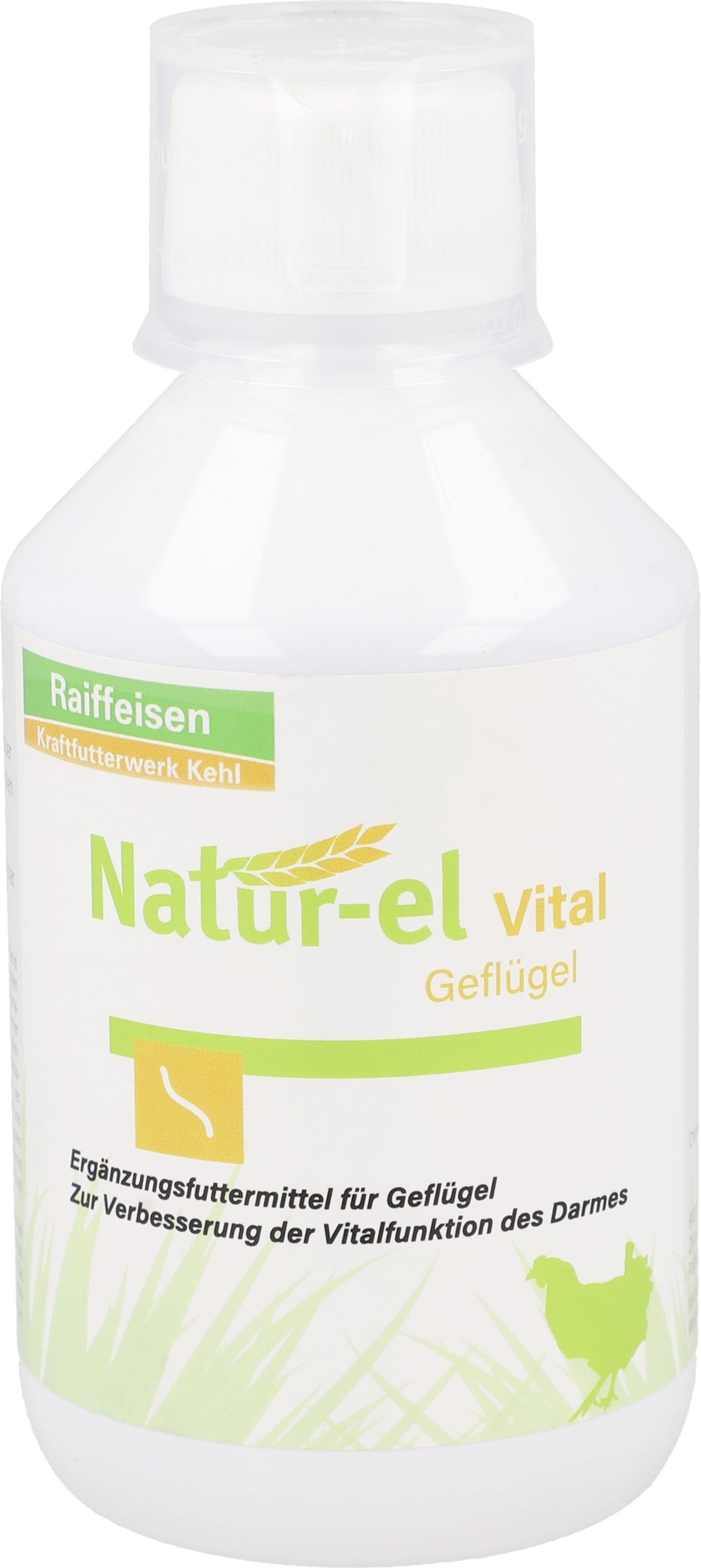 Natur-el Vital Geflügel kann den Befall mit Endoparasiten bei Hühnern erschweren (vormals Ascarom) 250 ml Flasche