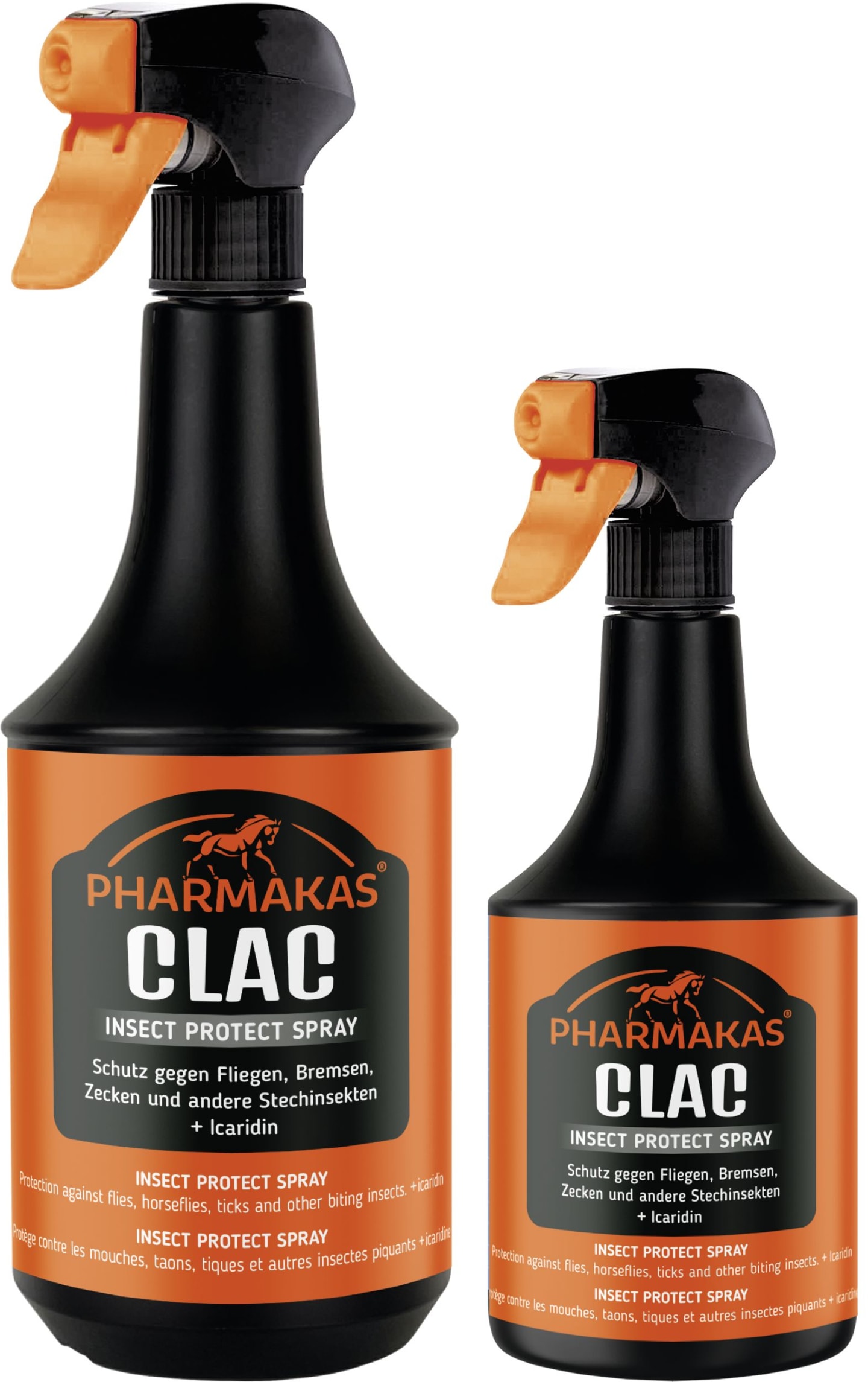PHARMAKAS® Insektenschutzmittel "Clac" für Pferde gegen Fliegen, Bremsen, Zecken usw.