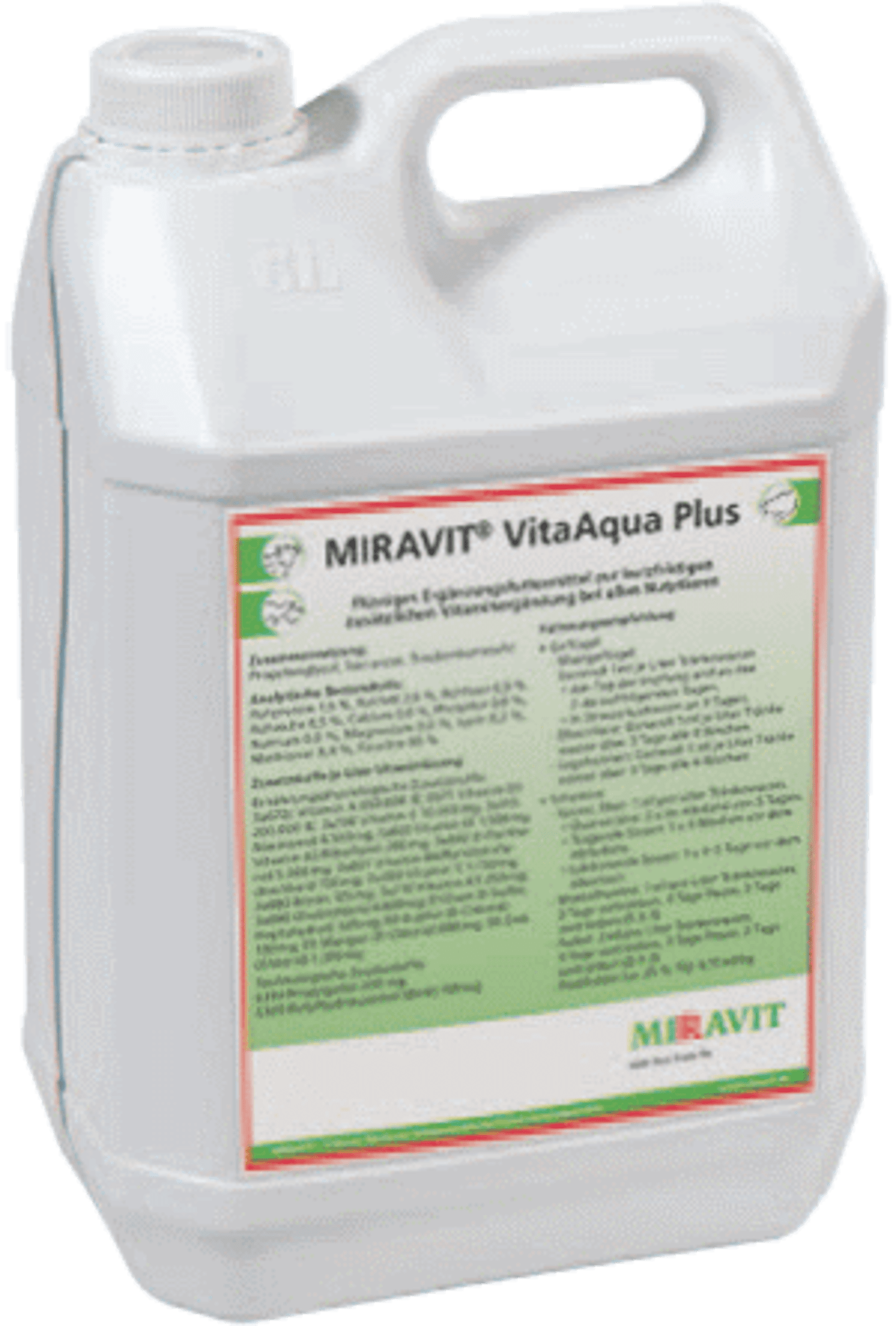 MIRAVIT® VitaAqua Plus zur Ergänzung von Vitaminen und Spurenelementen bei erhöhtem Vitaminbedarf in Stresssituationen flüssig 5 l Kanister