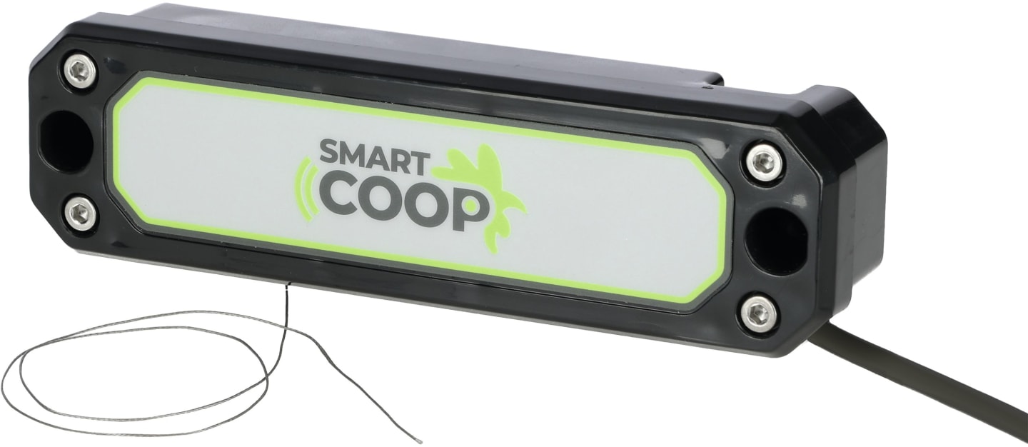 SmartCoop Türöffner mit Seilzug für vertikale Hühnerklappen aus Holz, Metall, Kunststoff, 70640