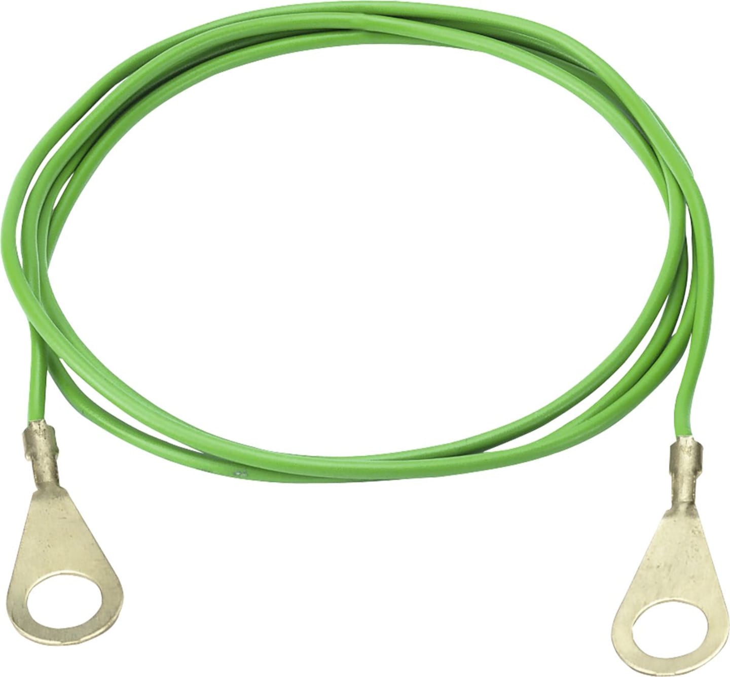 Ako Zaunanschlusskabel 100 cm für Verbindung Weidezaungerät/Erdungsstab, 2 x 8 mm-Öse, grün, 44604/011