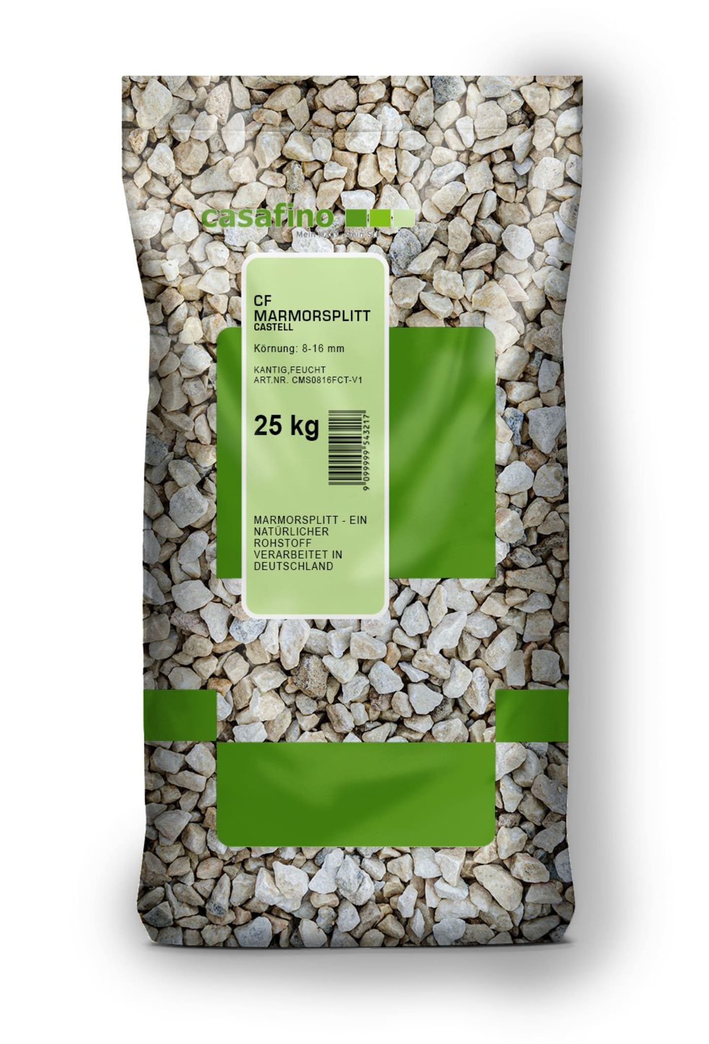 casafino Marmorsplitt Castell, 8 – 16 mm, 25 kg Sack
