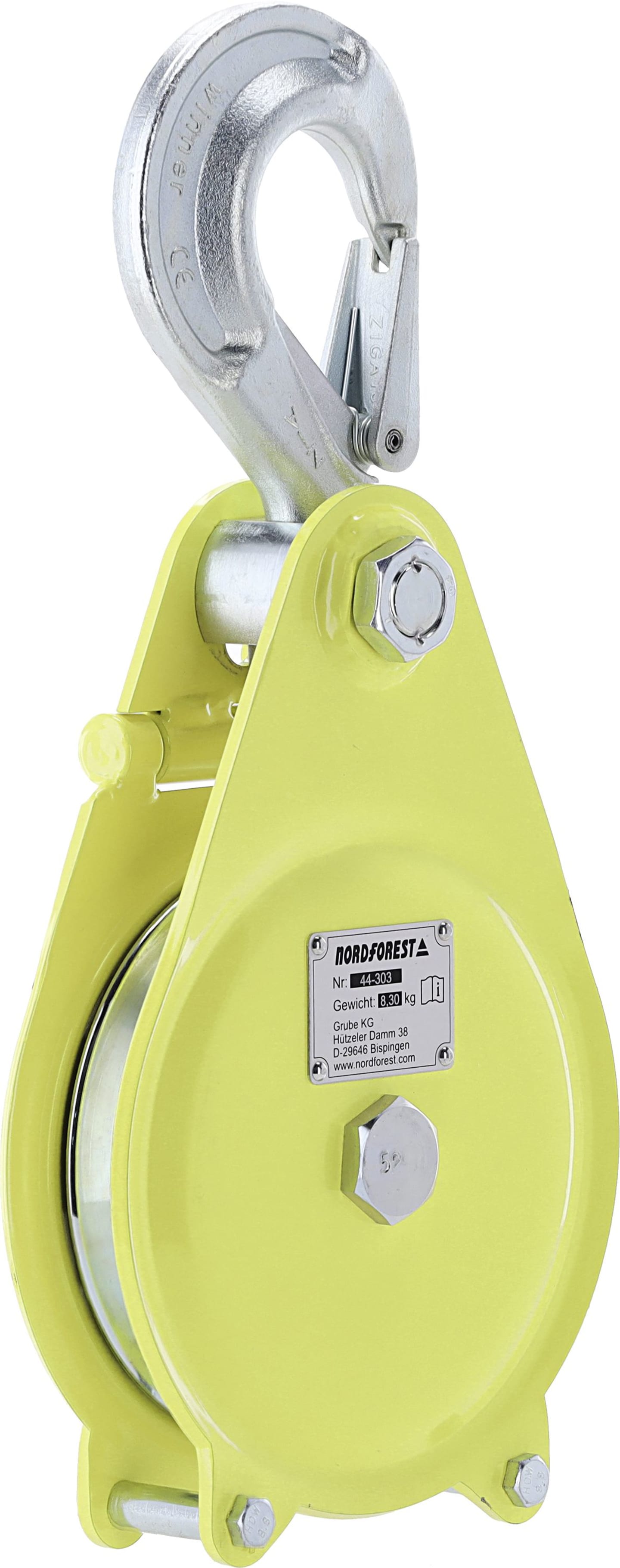 Umlenkrolle "SRL-K" Nutz-/Zuglast 8 t/4,0 t, Ø Seil max. 14 mm