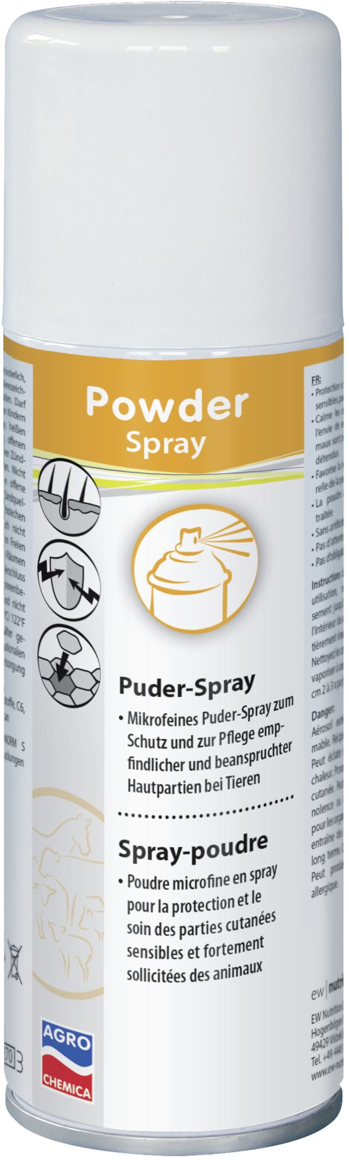 KERBL Puderspray für Schutz und Pflege empfindlicher und beanspruchter Hautpartien bei Tieren, 400 ml, 15876