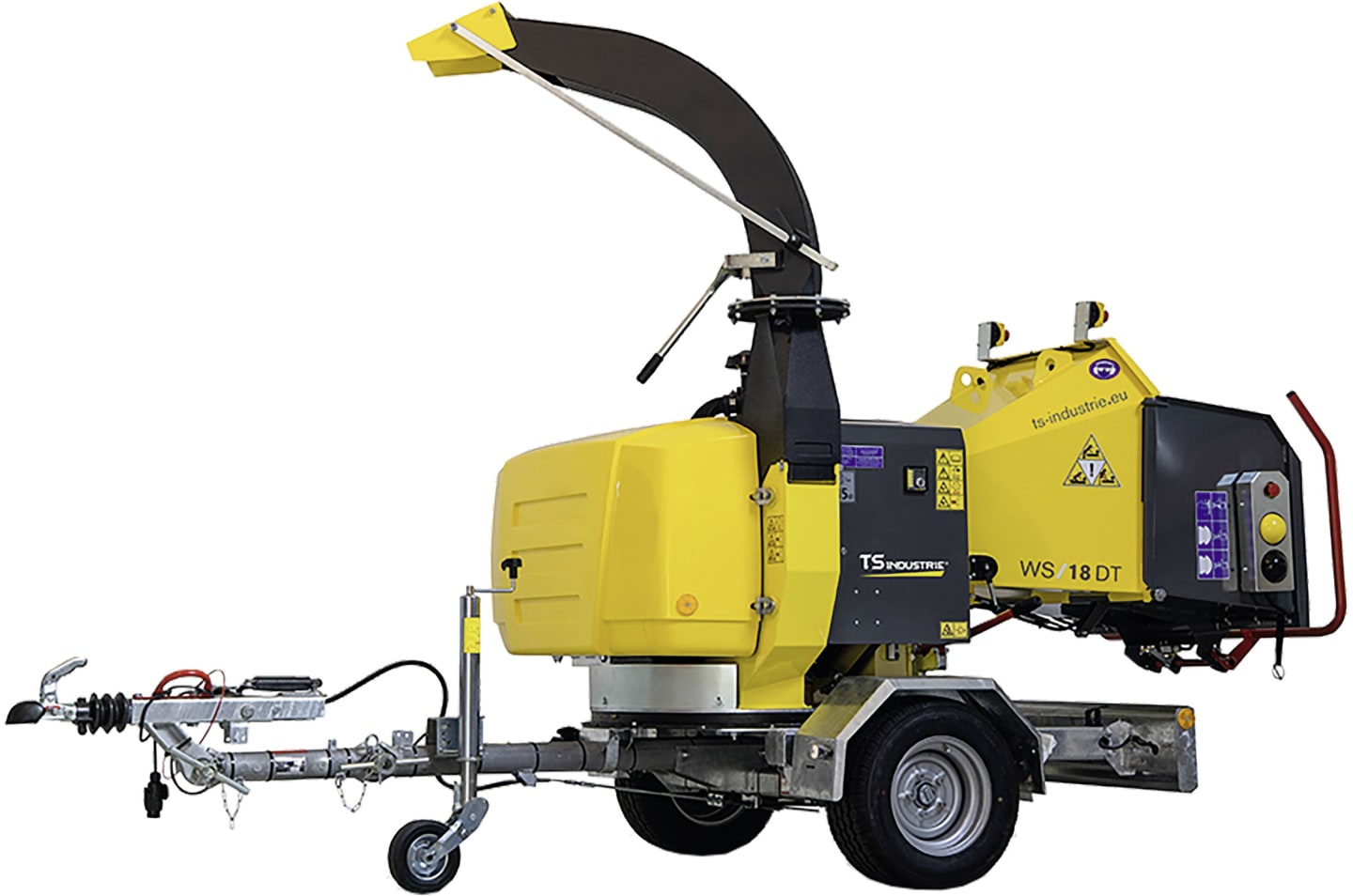 TS INDUSTRIE® Häcksler "WS/18 DT" bis max. 180 mm, Diesel-Motor 18,5 kW (25 PS)