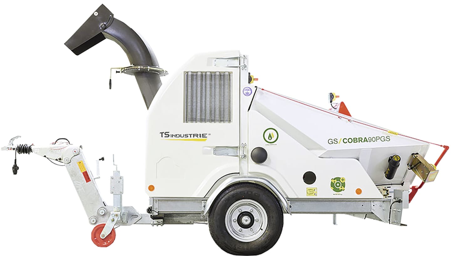 TS INDUSTRIE® Häcksler "GS/Cobra PG" bis max. 210 mm Durchsatz 45 m³/h, 64,7 kW (88 PS)