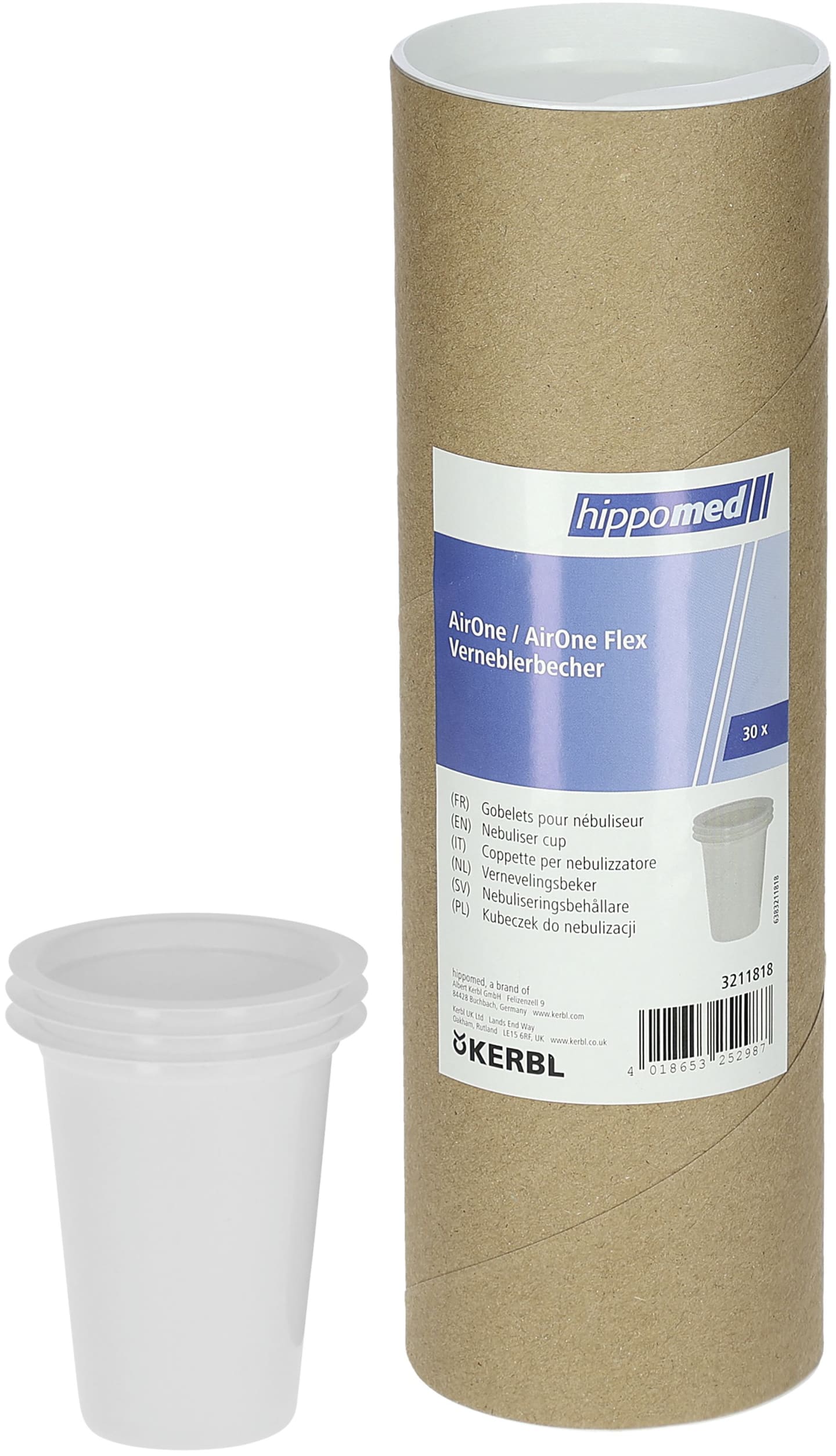 hippomed Verneblerbecher für Ultraschall-Inhalator AirOne, AirOne Flex, 30 St.,
